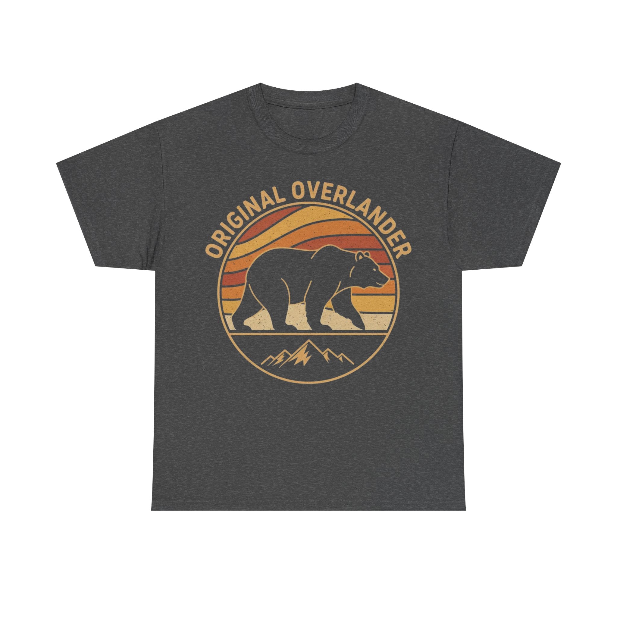 Original Overlander Retro Bear T-Shirt | 1970s Vintage Sunset Adventure Tee