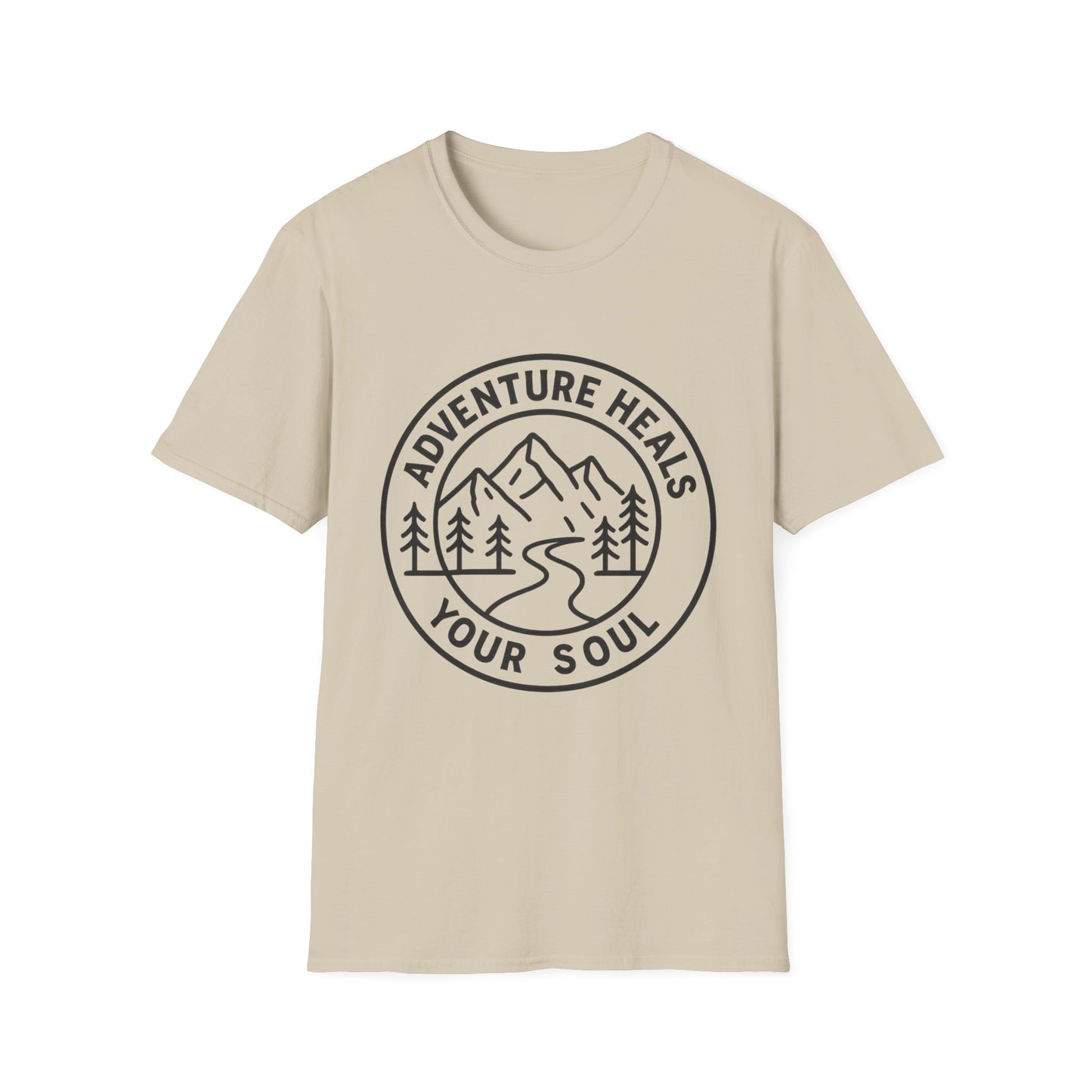 Adventure Heals Your Soul T-Shirt | Vintage Outdoor Hiking Tee