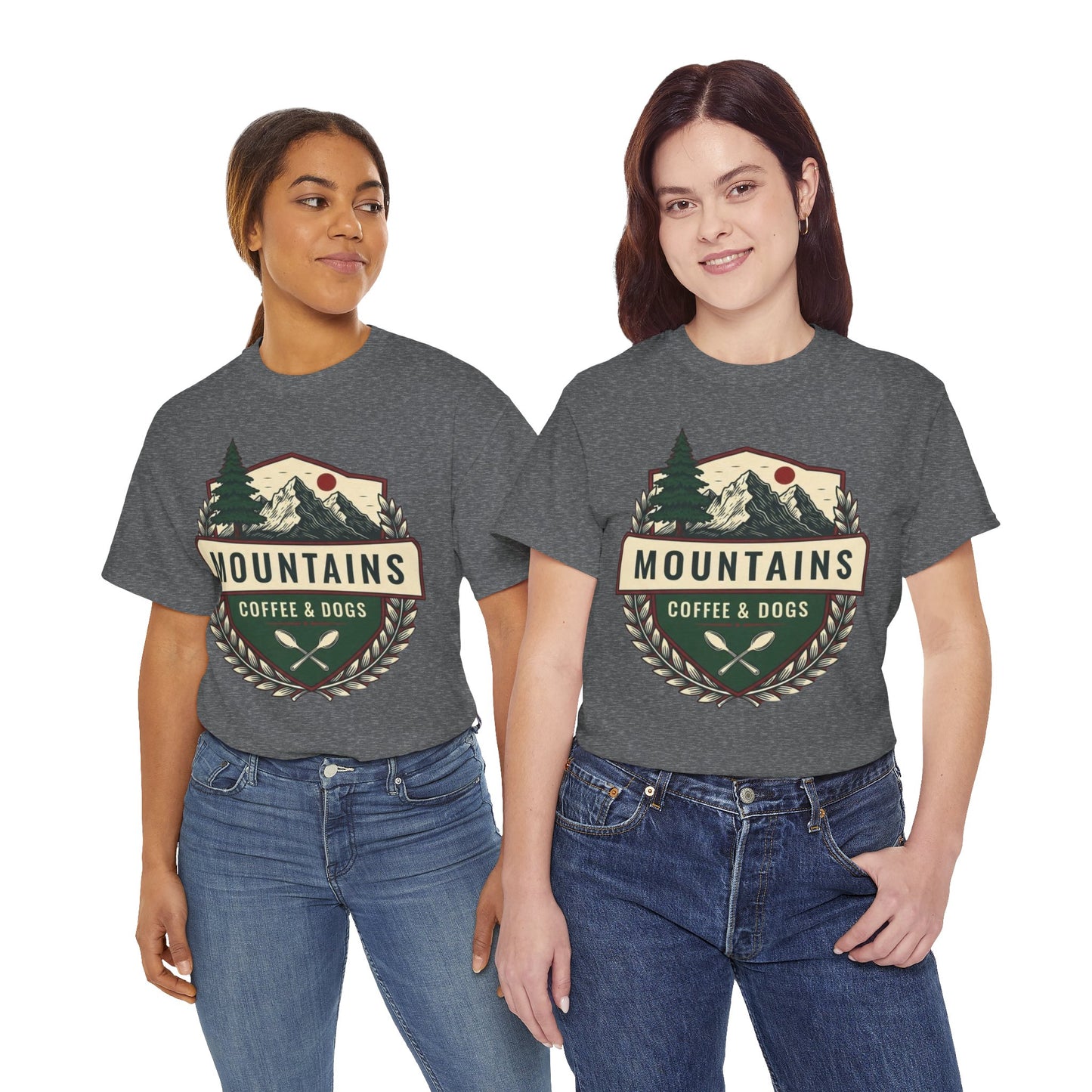 Mountains, Coffee & Dogs Tee