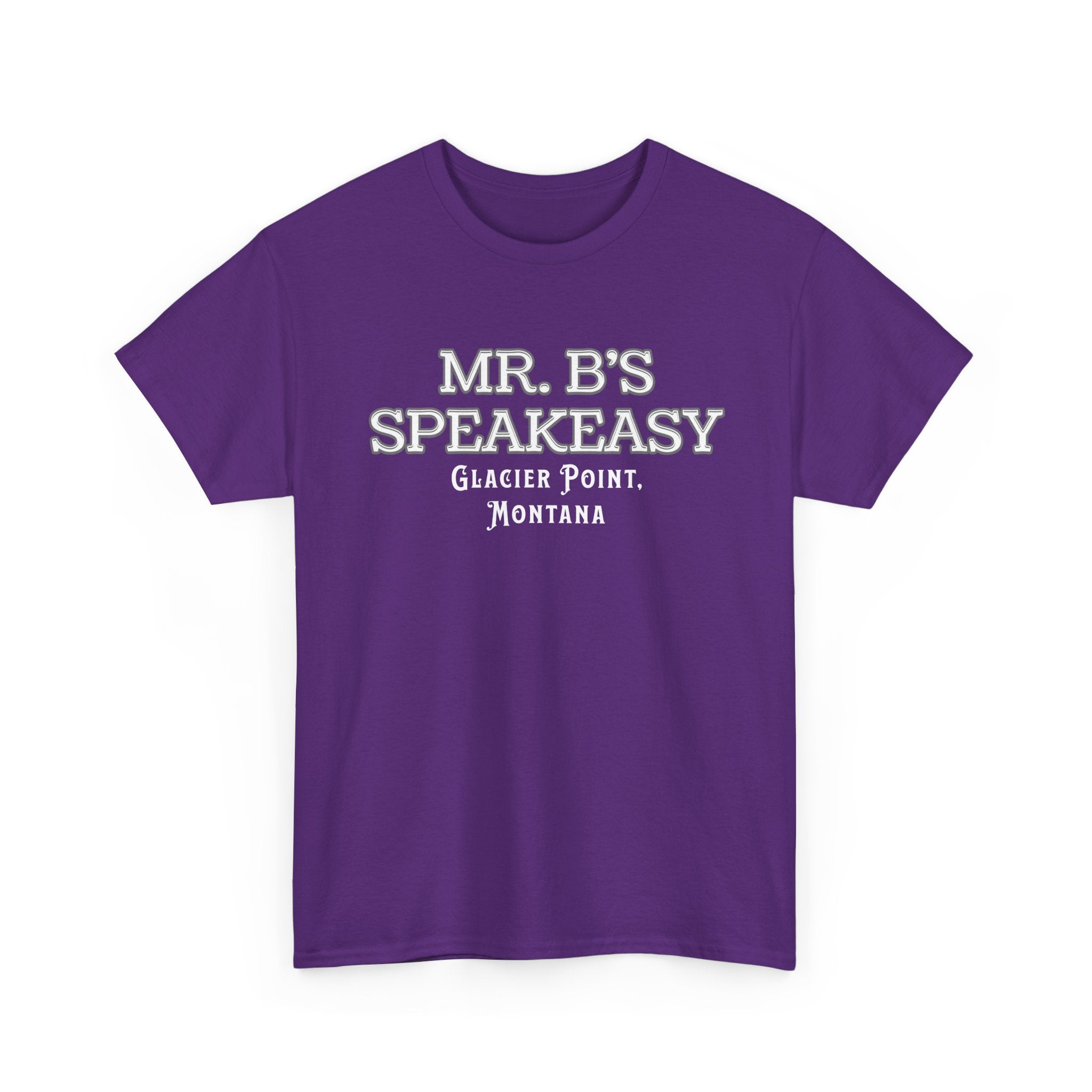 Mr. B’s Speakeasy Tee – Glacier Point, Montana