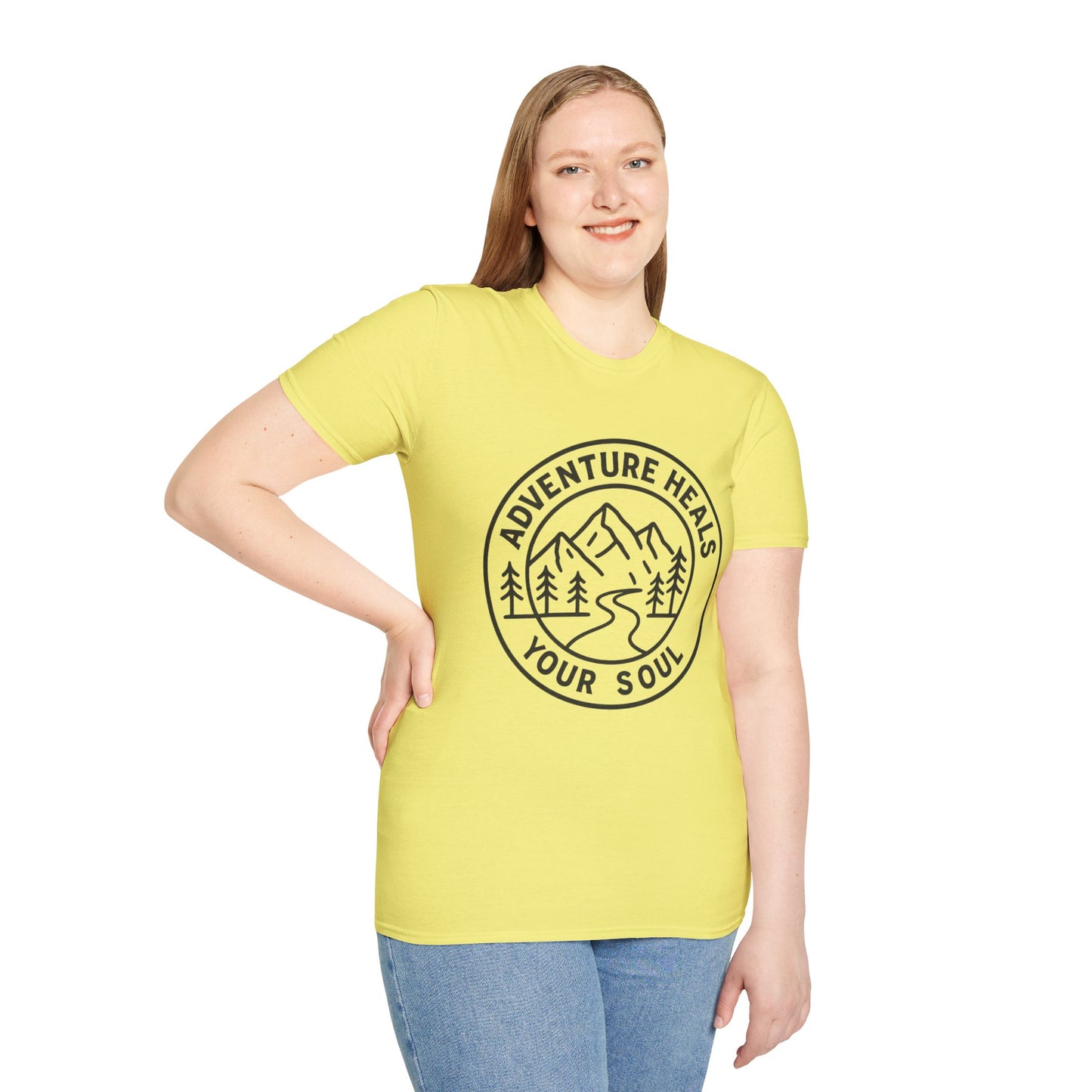 Adventure Heals Your Soul T-Shirt | Vintage Outdoor Hiking Tee