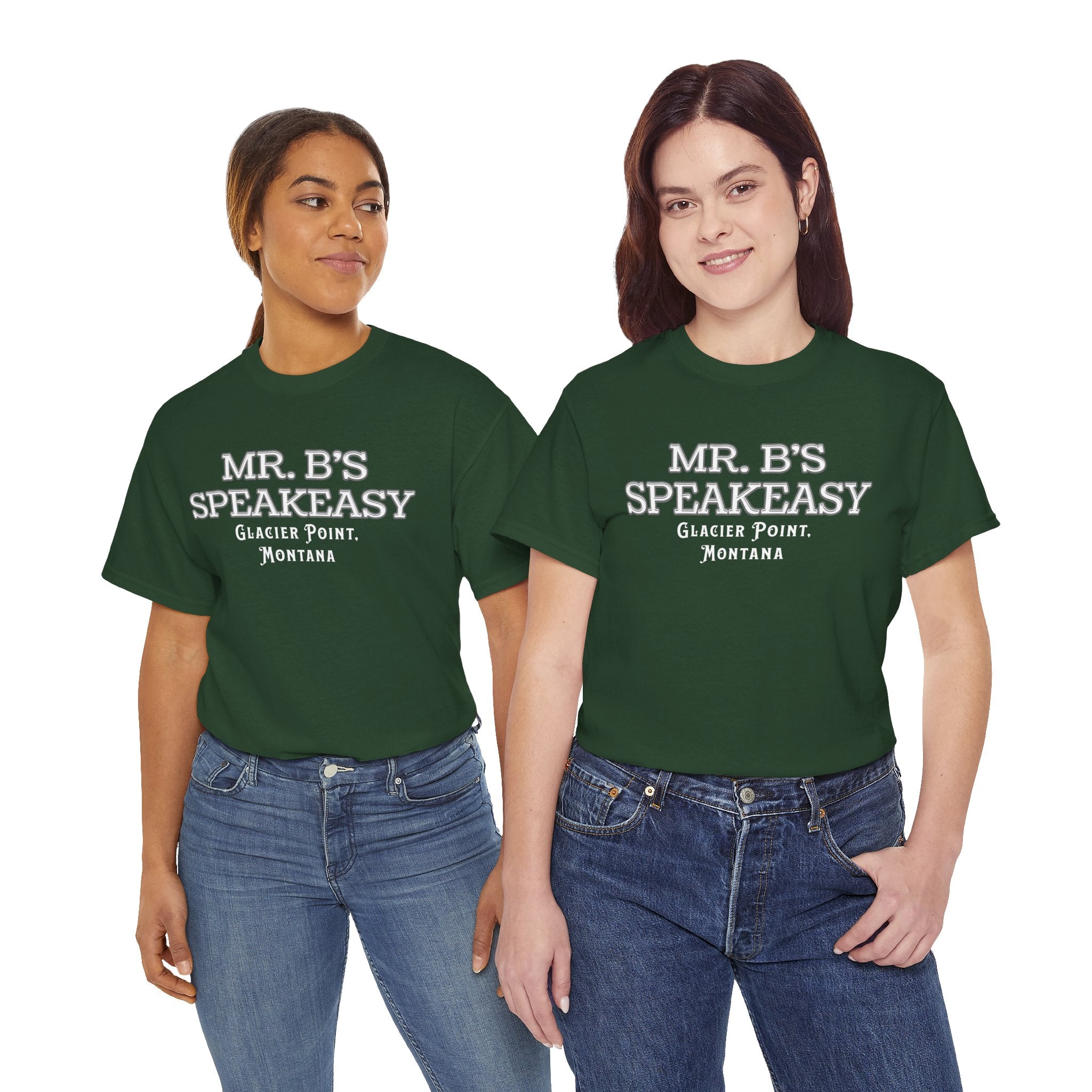 Mr. B’s Speakeasy Tee – Glacier Point, Montana