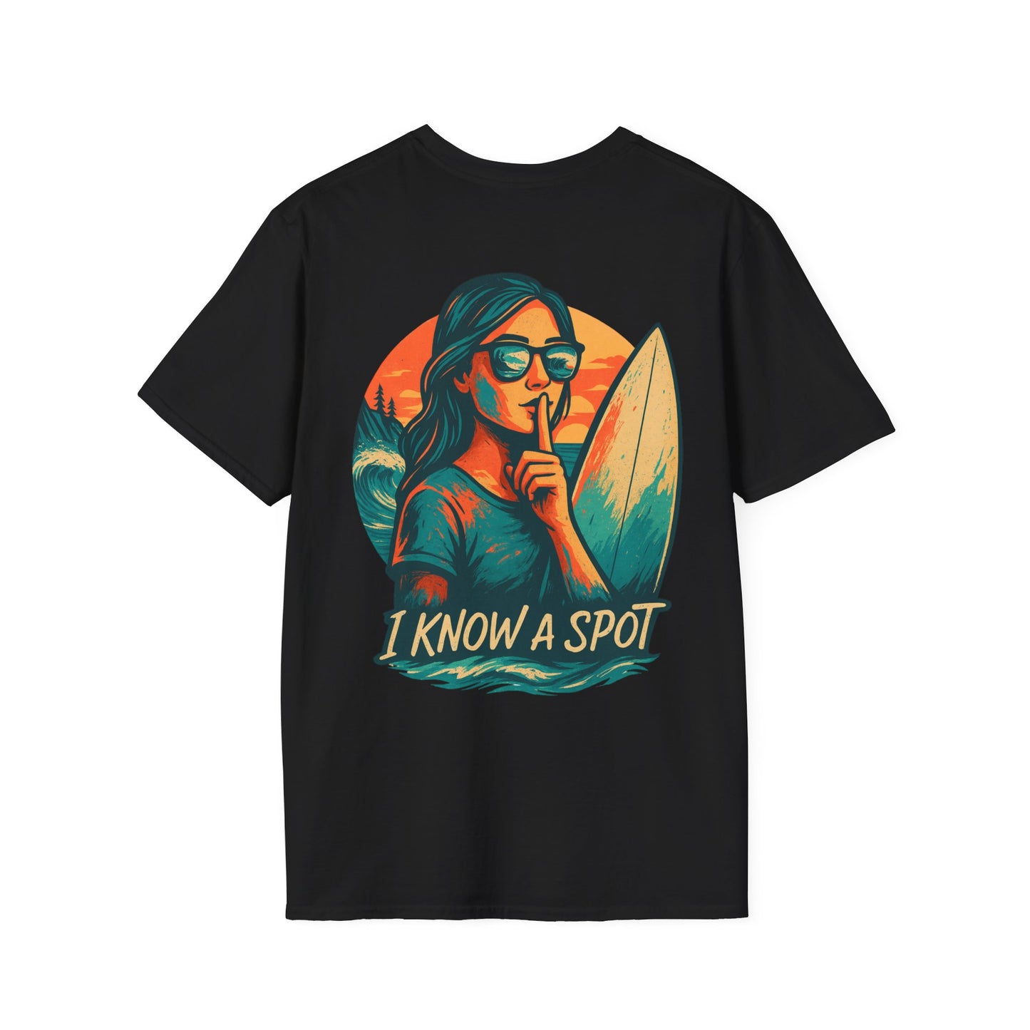 Secret Surf Spot Adventure Tee – Vintage Surfing & Outdoor Shirt