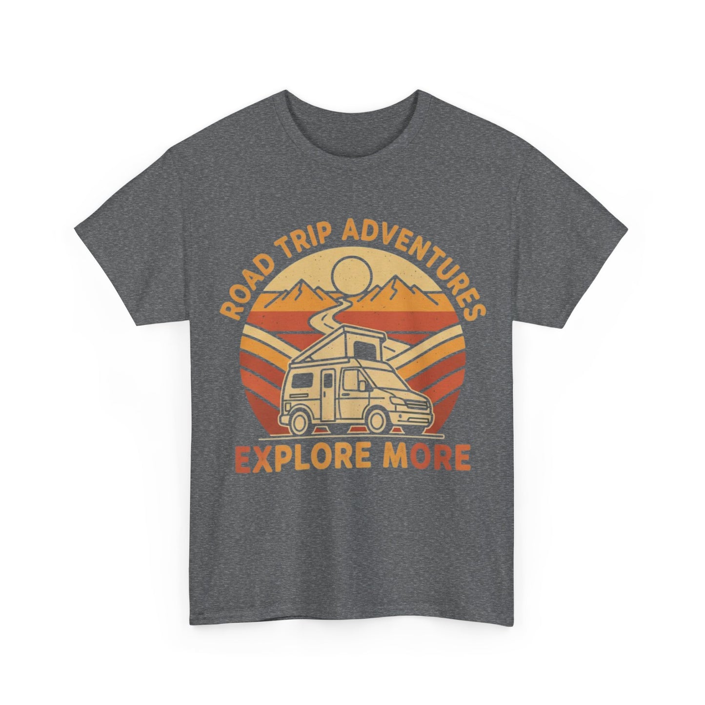Road Trip Adventures – Explore More Retro Camper Tee