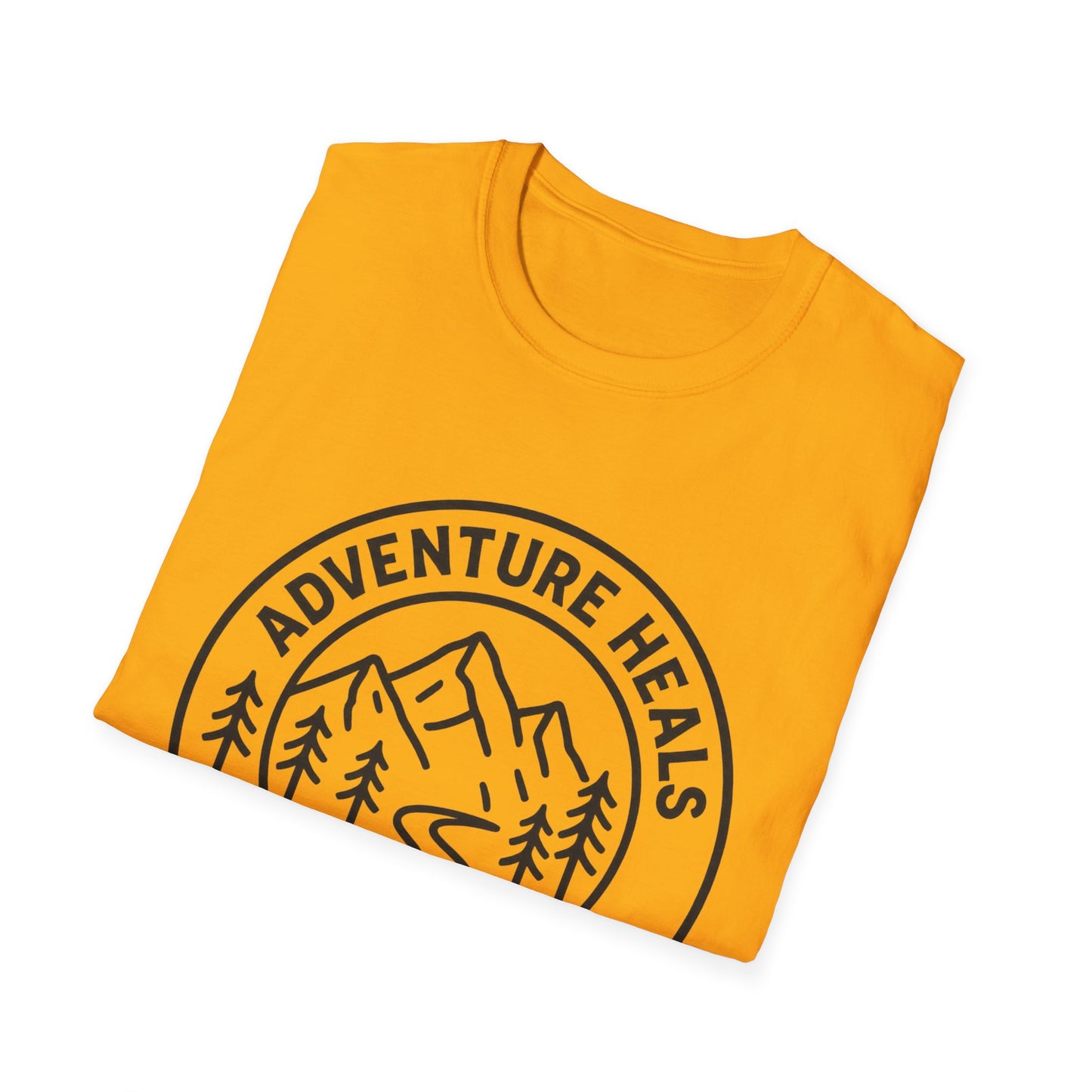 Adventure Heals Your Soul T-Shirt | Vintage Outdoor Hiking Tee