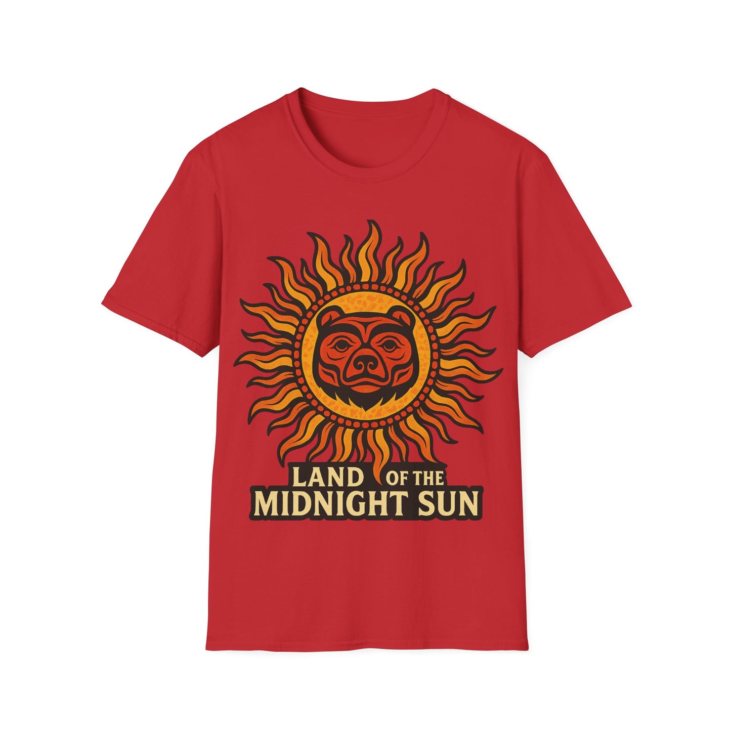 Land of the Midnight Sun Tribal Bear T-Shirt
