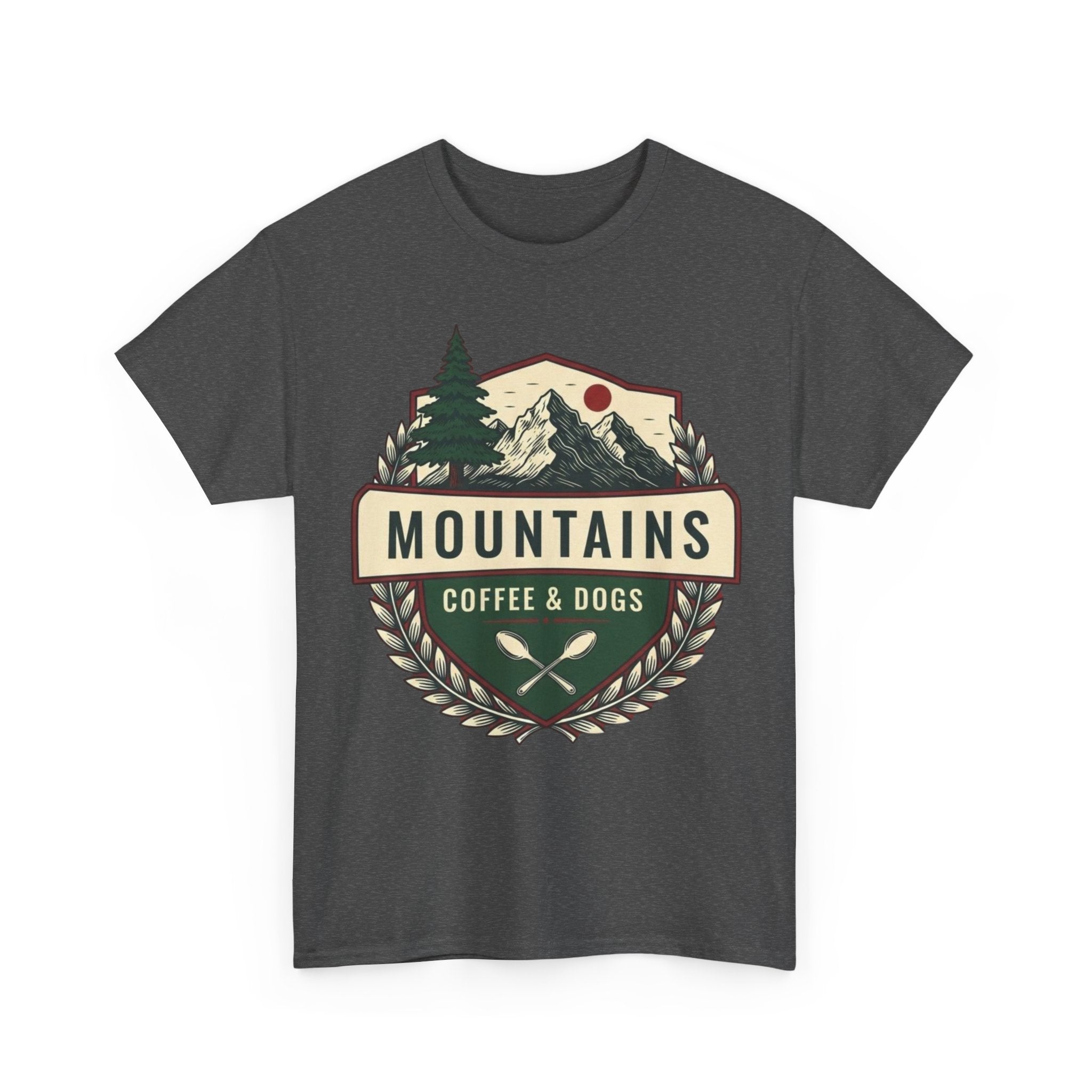 Mountains, Coffee & Dogs Tee