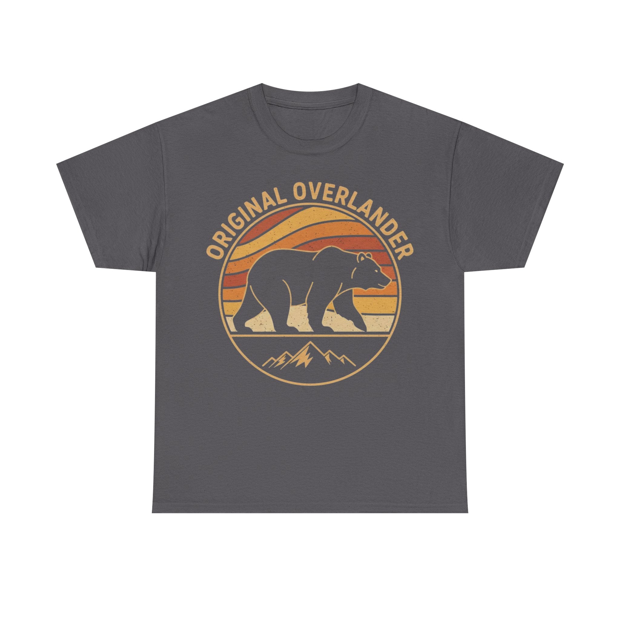 Original Overlander Retro Bear T-Shirt | 1970s Vintage Sunset Adventure Tee