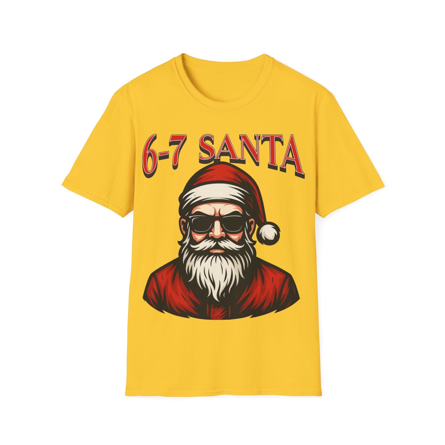 6-7 Santa Shirt – Cool Santa Christmas Graphic Tee | Gildan 64000