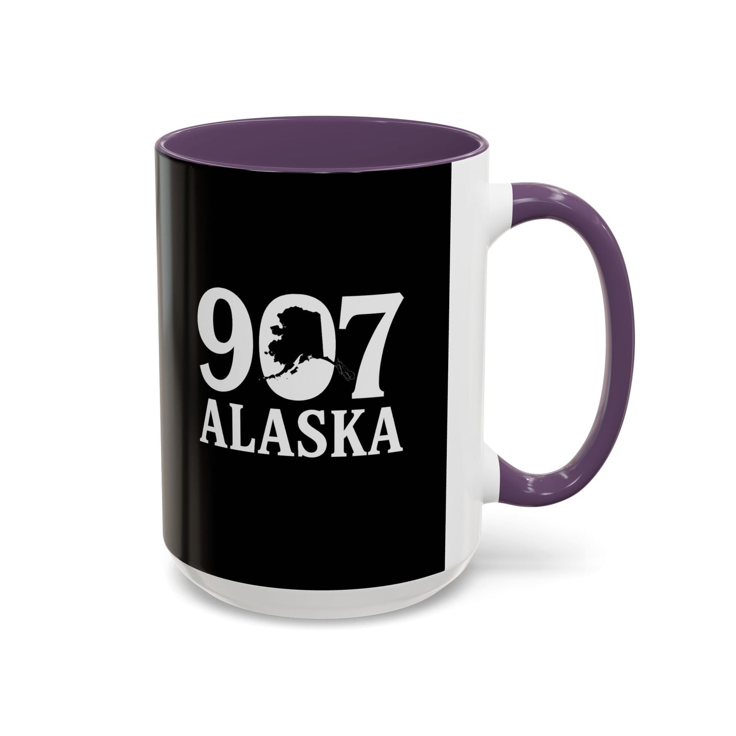 Alaska Salmon Mug Tlingit Style Coffee Cup 907 Alaska Gift Color Accent Ceramic Mug Alaskan Souvenir Wildlife Art