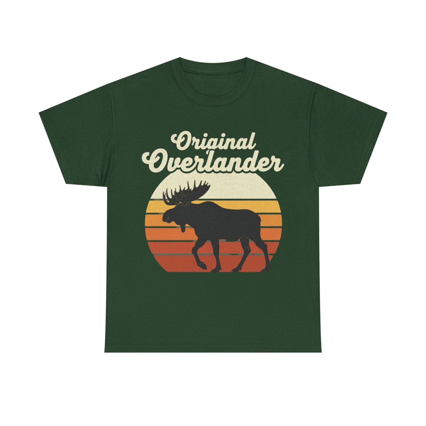 Original Overlander Moose T-Shirt | Retro 1970s Sunset Wilderness Tee