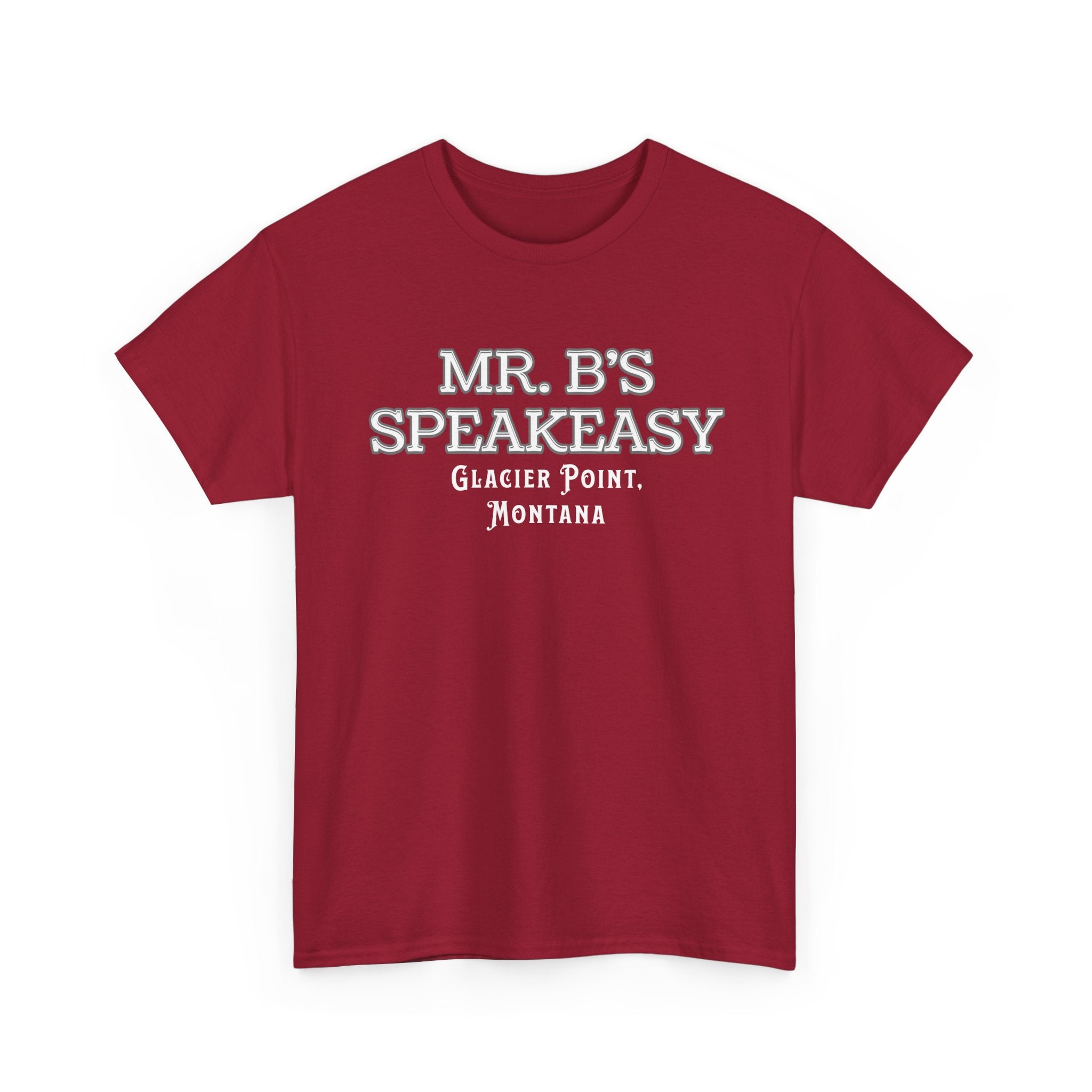 Mr. B’s Speakeasy Tee – Glacier Point, Montana