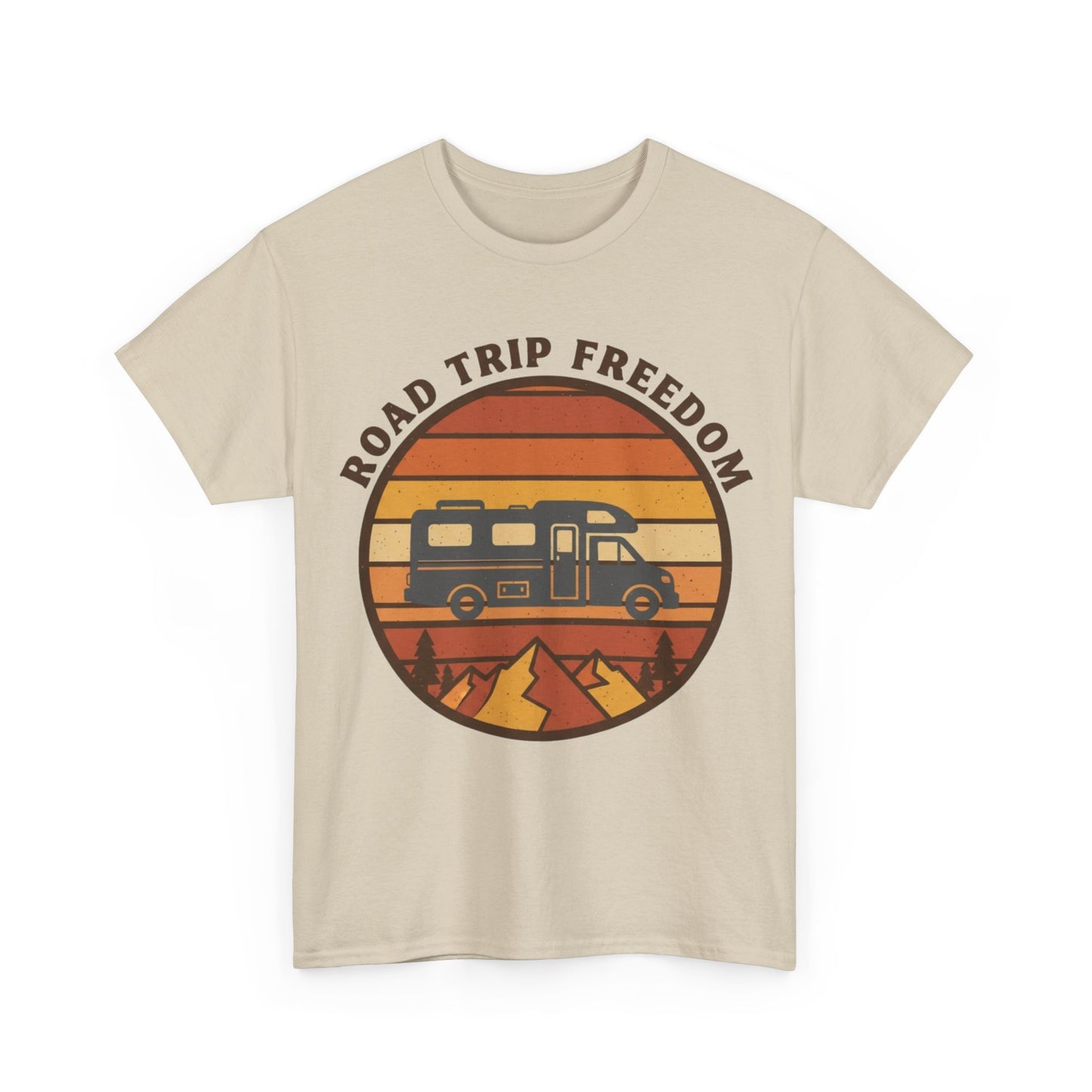 Road Trip Freedom – 70s Retro Adventure Tee