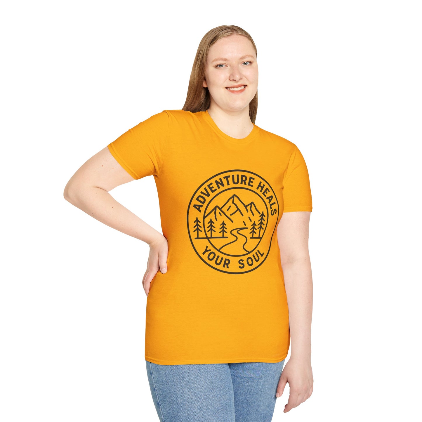 Adventure Heals Your Soul T-Shirt | Vintage Outdoor Hiking Tee