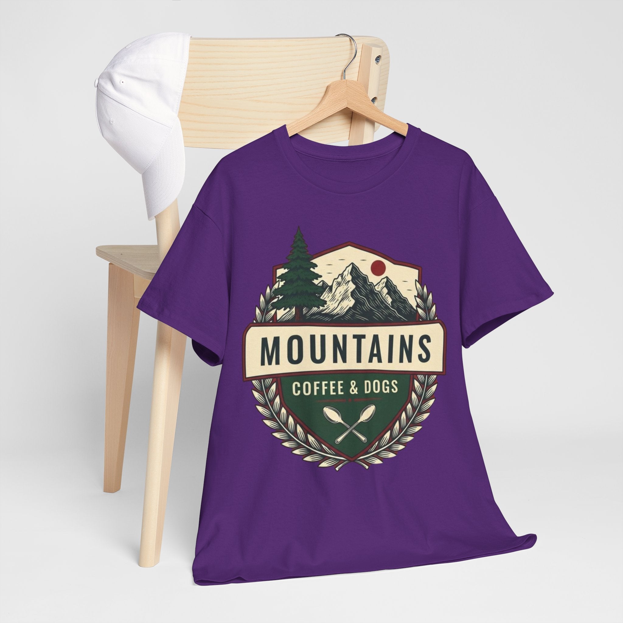Mountains, Coffee & Dogs Tee