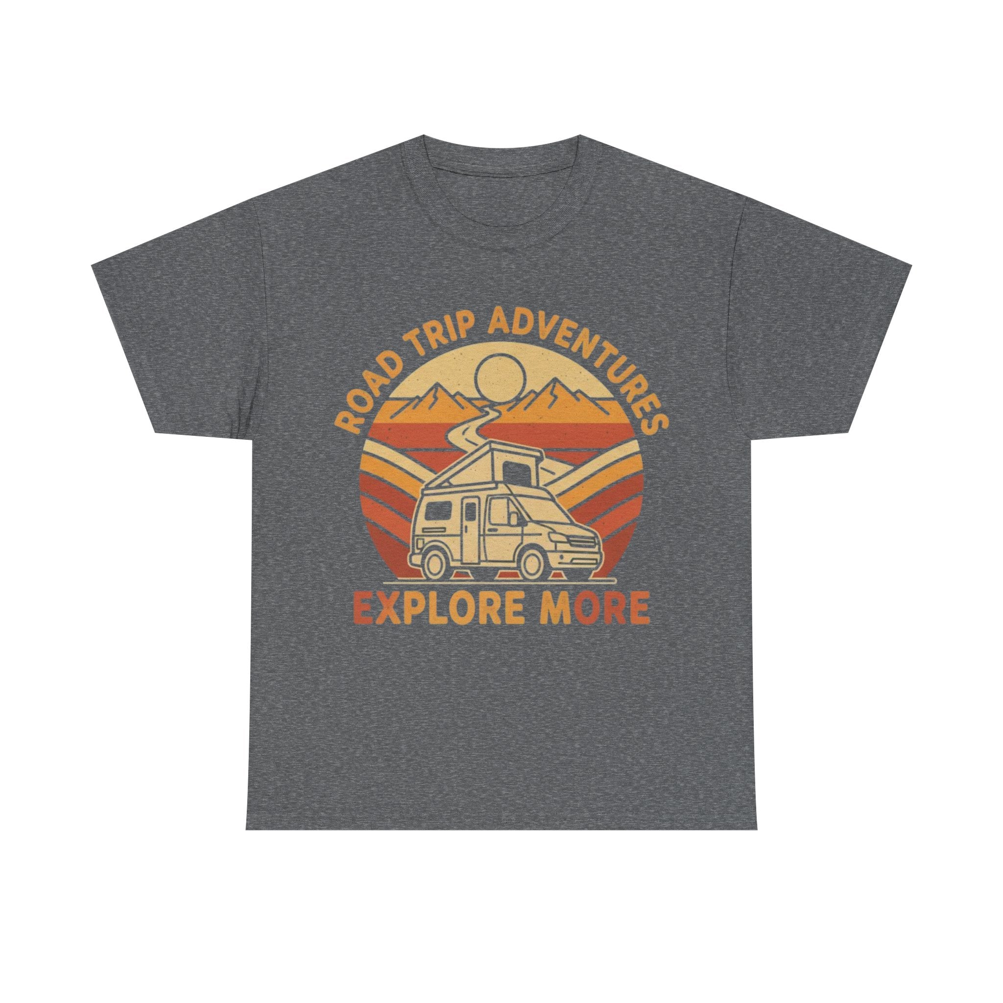 Road Trip Adventures – Explore More Retro Camper Tee