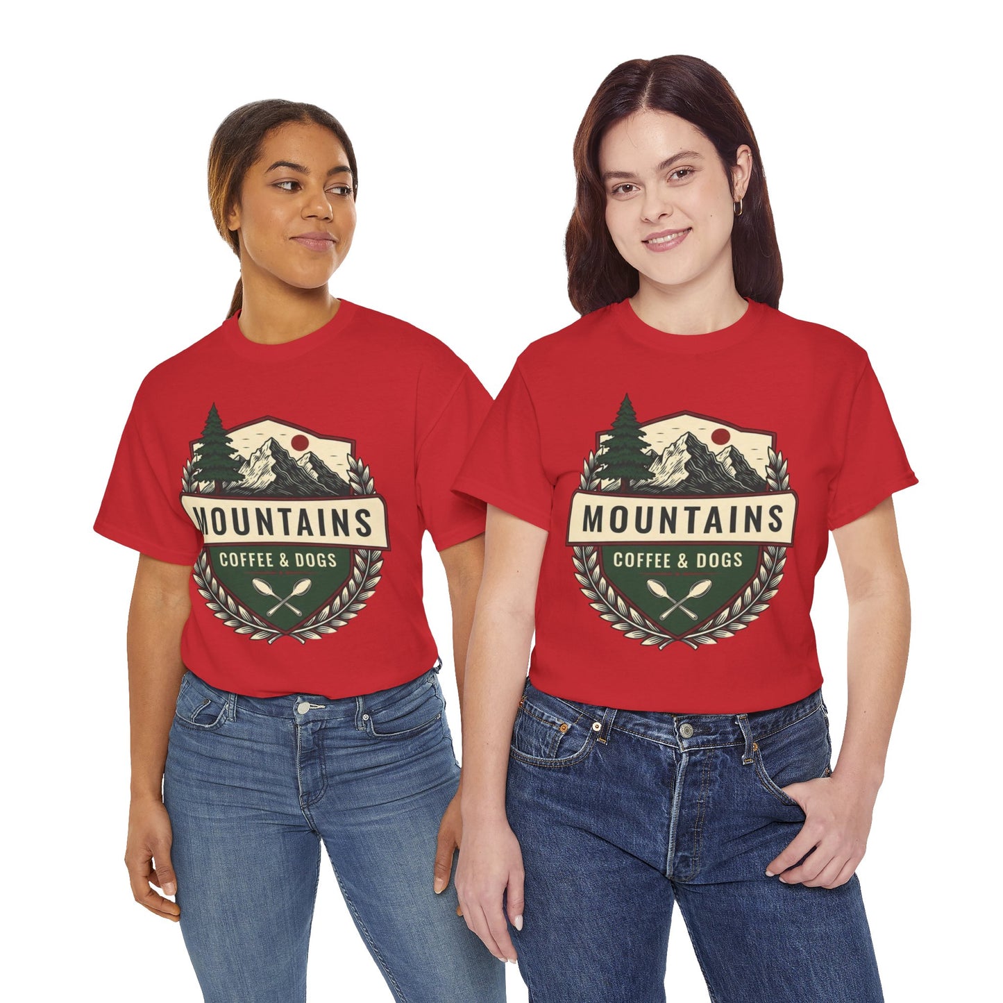 Mountains, Coffee & Dogs Tee