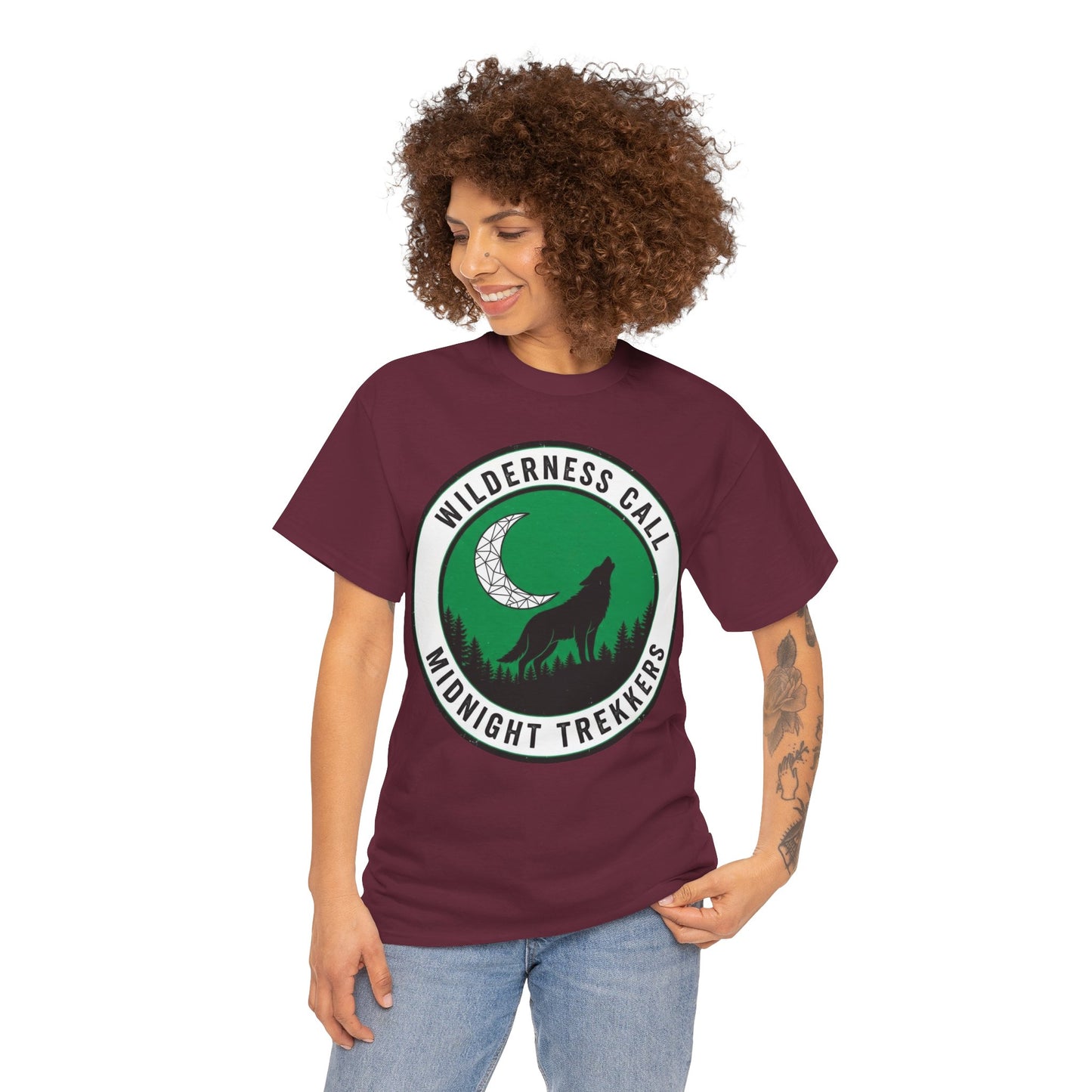 Wilderness Call: Midnight Trekkers Wolf Moon Tee