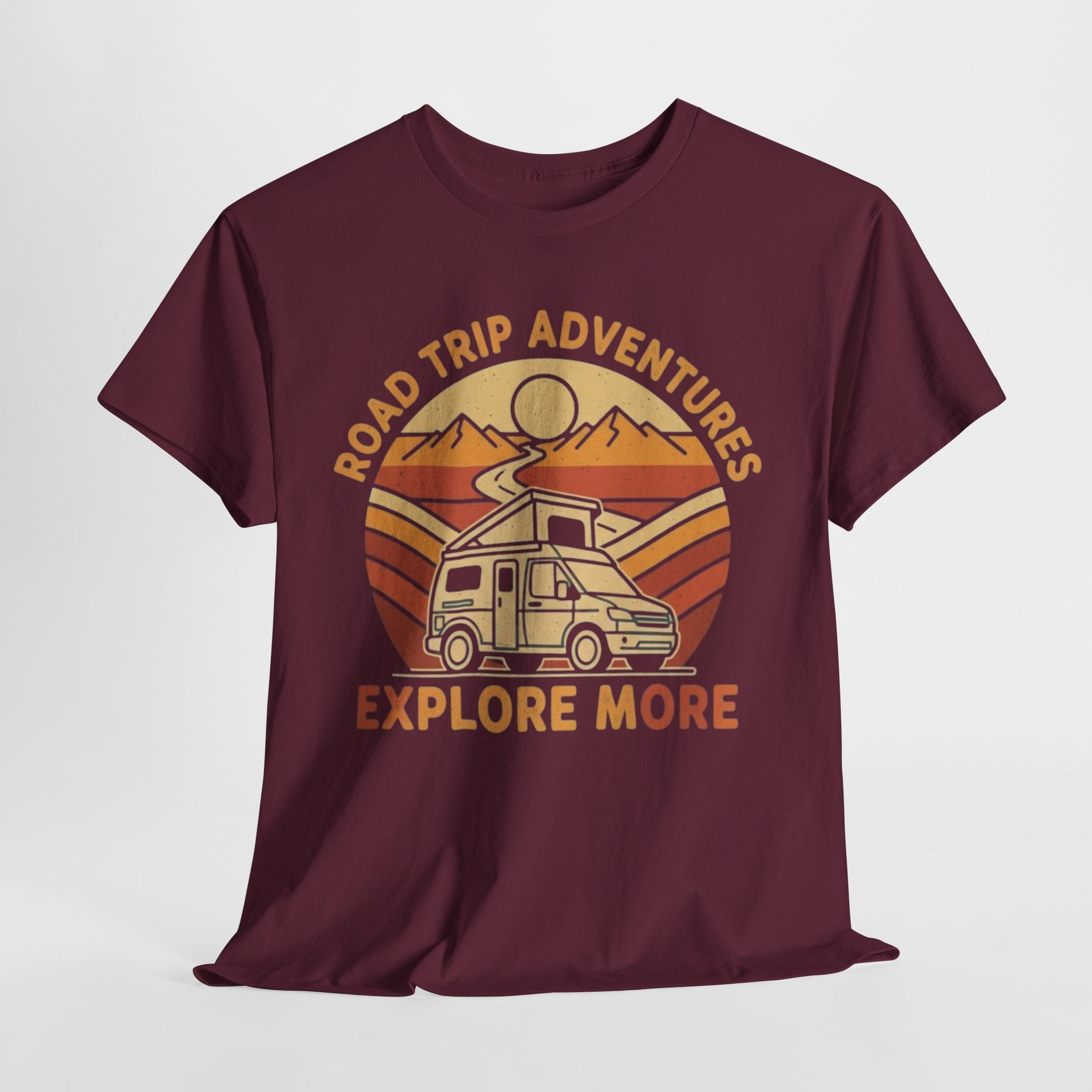 Road Trip Adventures – Explore More Retro Camper Tee