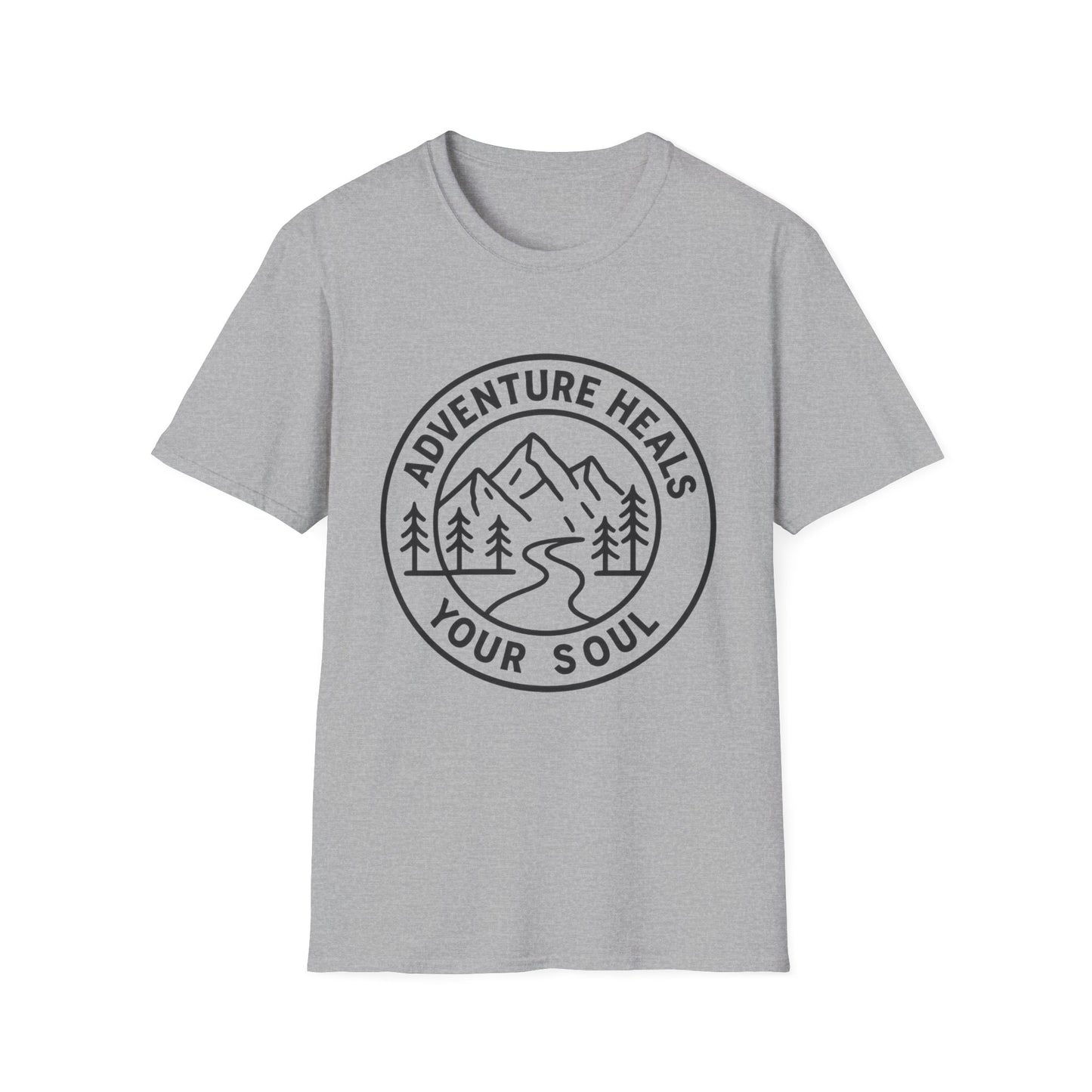 Adventure Heals Your Soul T-Shirt | Vintage Outdoor Hiking Tee