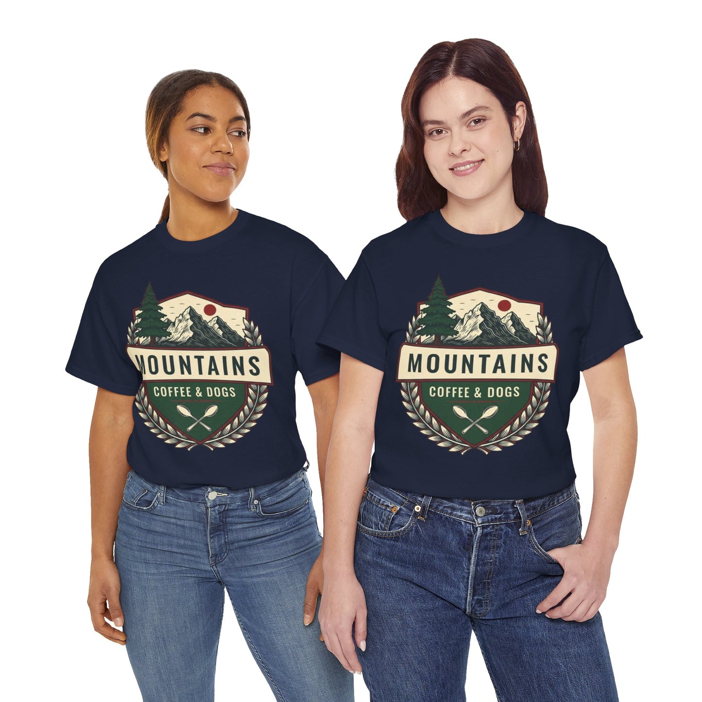 Mountains, Coffee & Dogs Tee