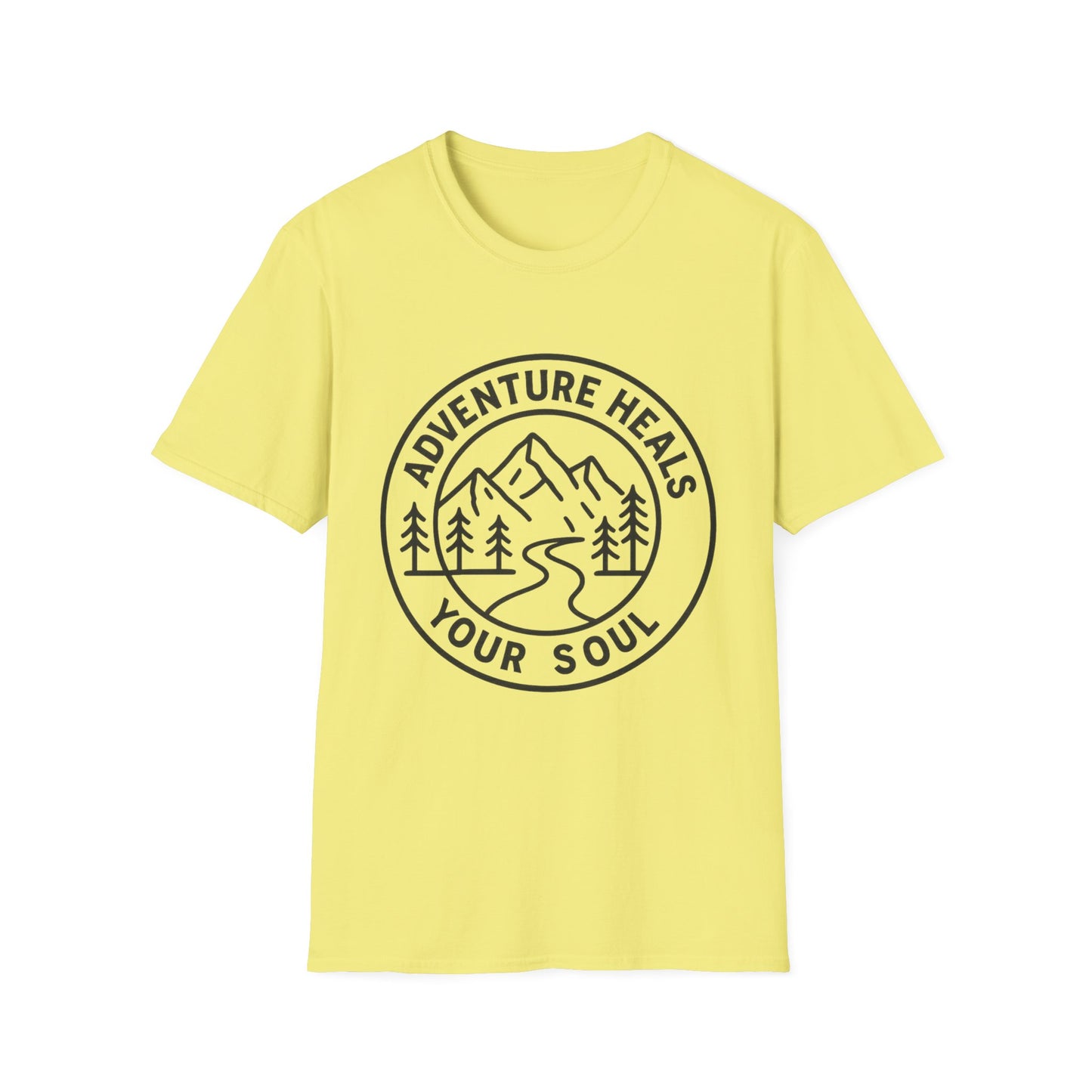 Adventure Heals Your Soul T-Shirt | Vintage Outdoor Hiking Tee