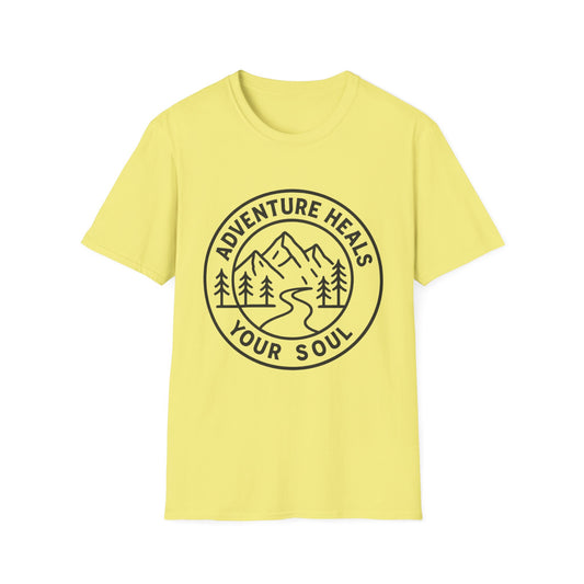 Adventure Heals Your Soul T-Shirt | Vintage Outdoor Hiking Tee