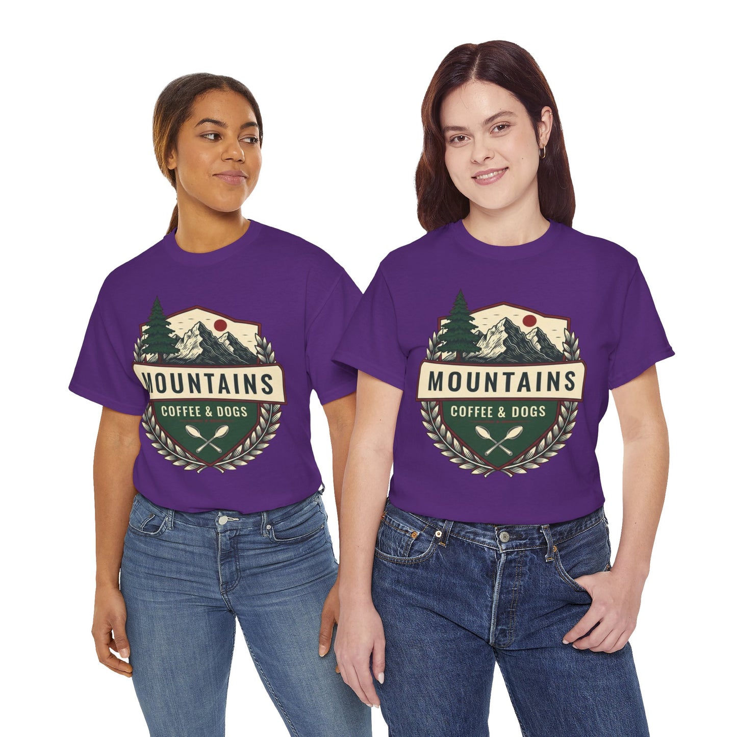 Mountains, Coffee & Dogs Tee