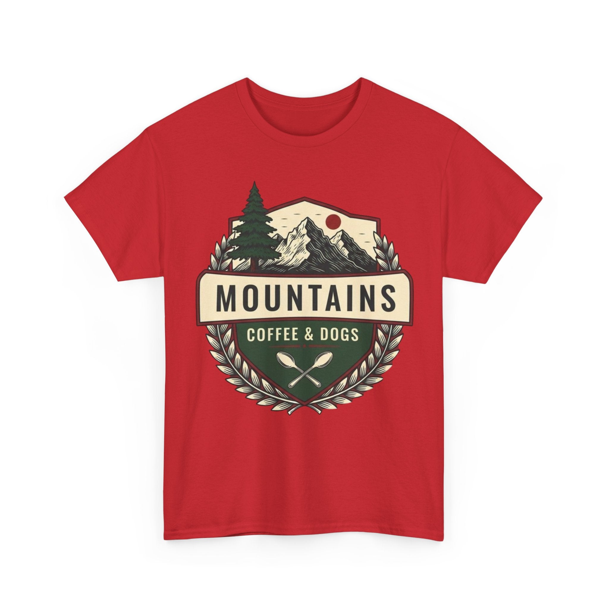 Mountains, Coffee & Dogs Tee