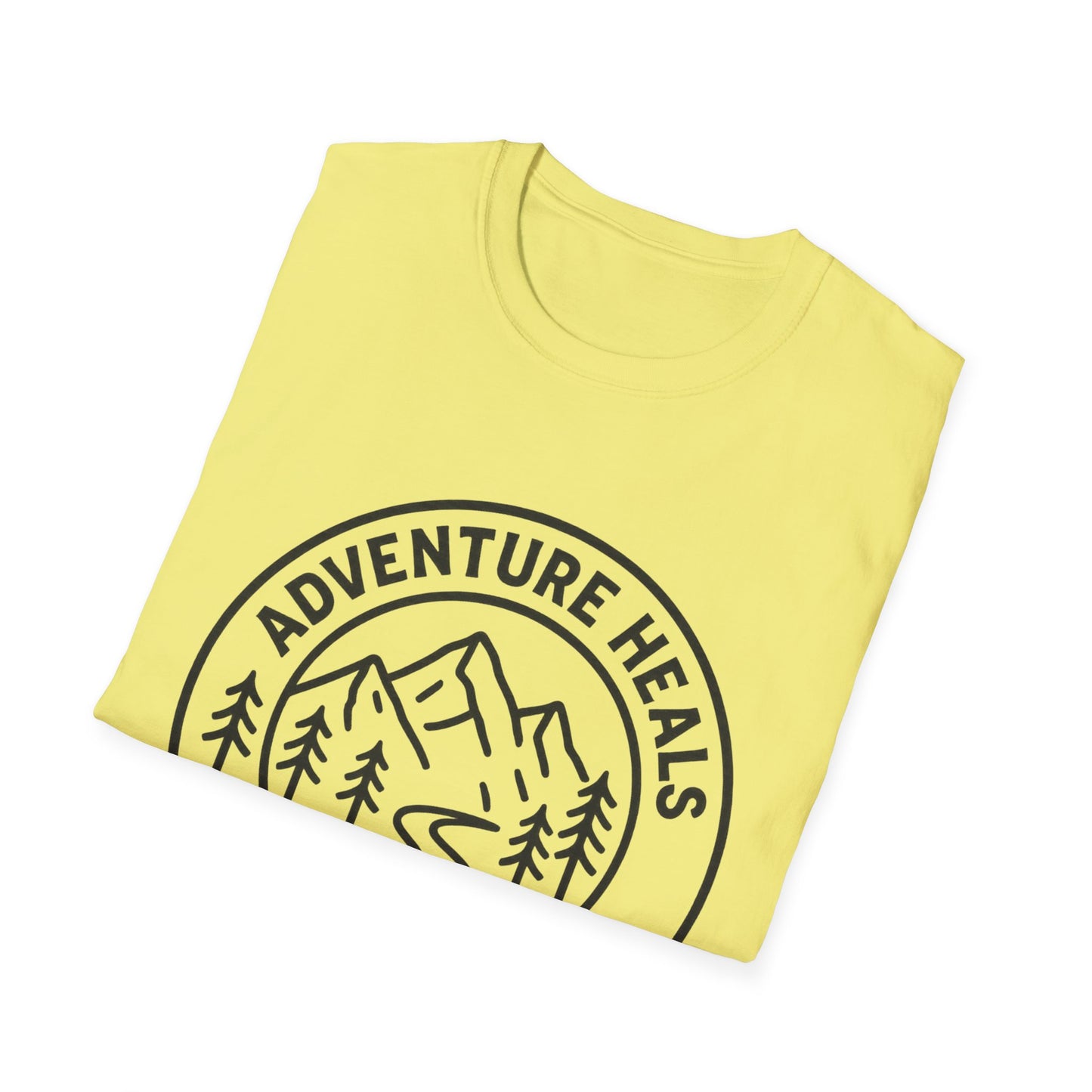 Adventure Heals Your Soul T-Shirt | Vintage Outdoor Hiking Tee