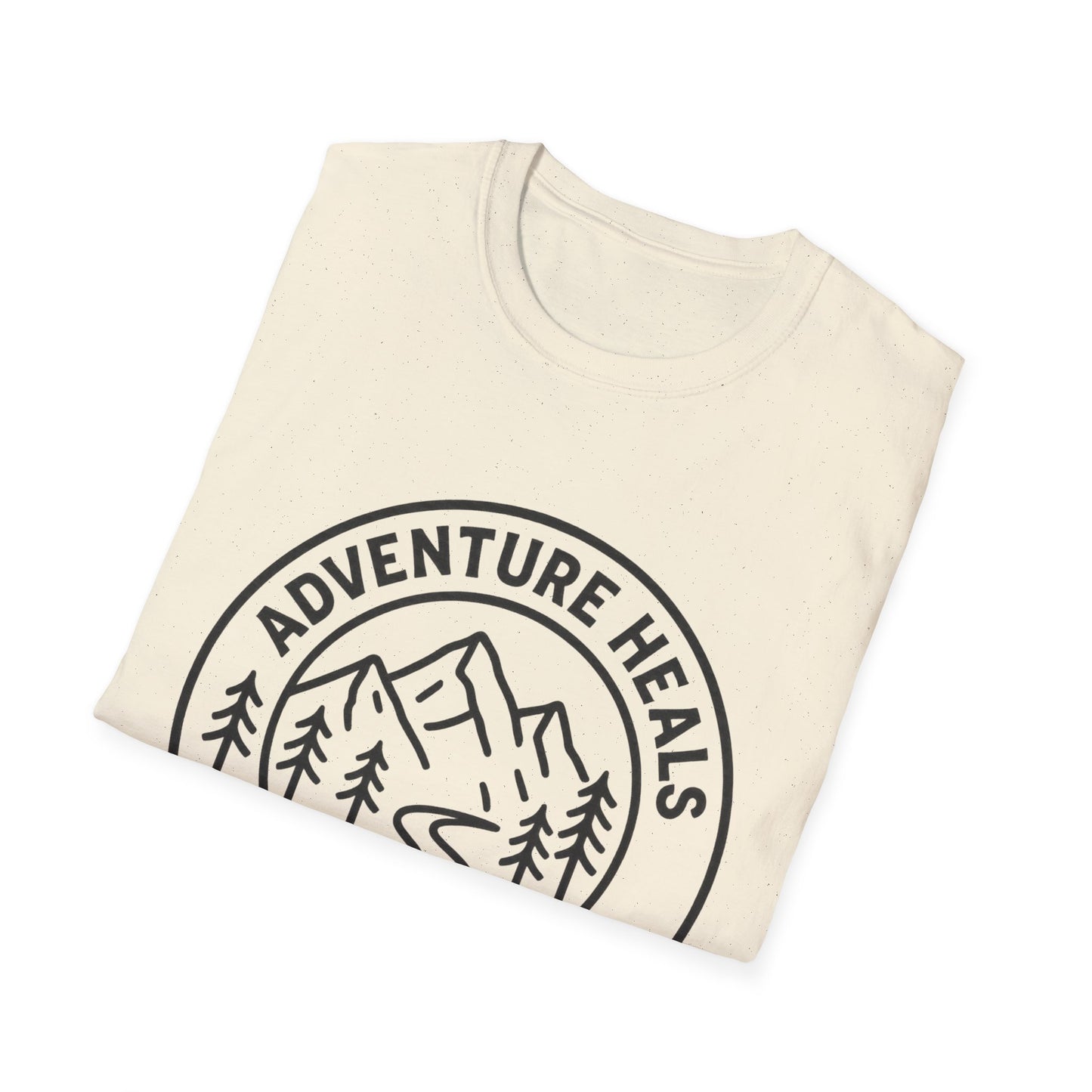 Adventure Heals Your Soul T-Shirt | Vintage Outdoor Hiking Tee