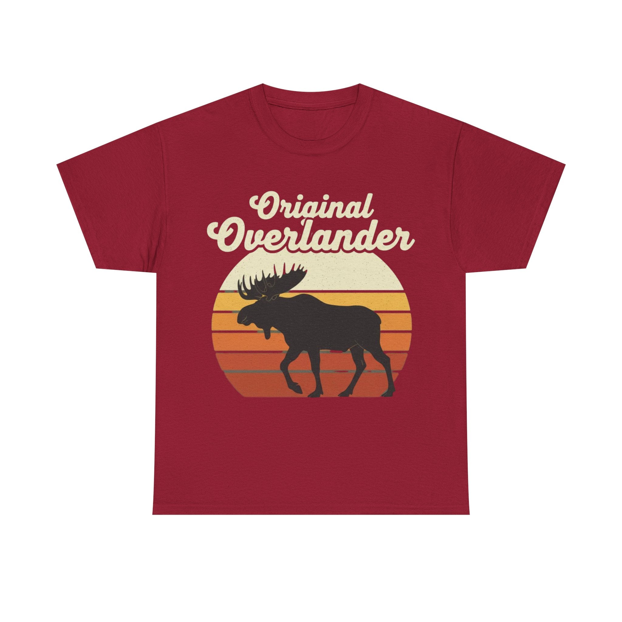 Original Overlander Moose T-Shirt | Retro 1970s Sunset Wilderness Tee