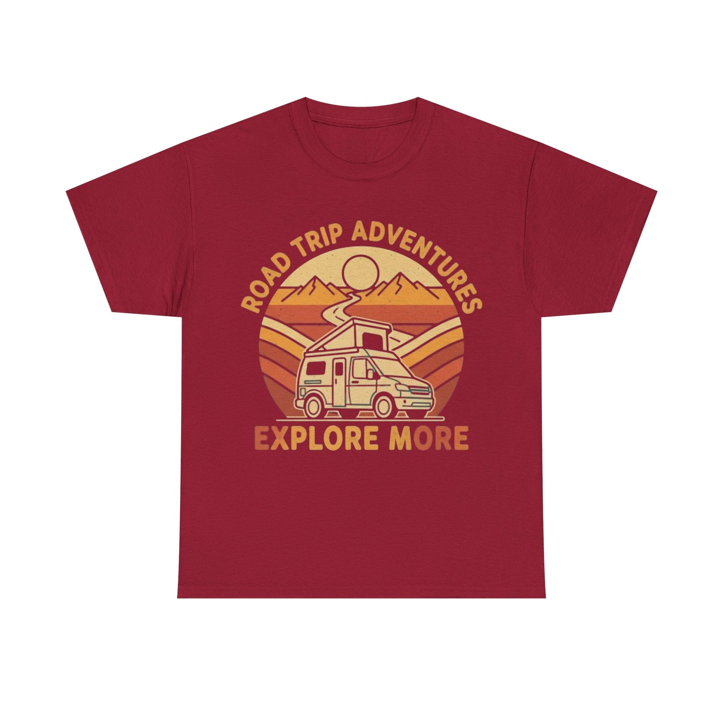 Road Trip Adventures – Explore More Retro Camper Tee