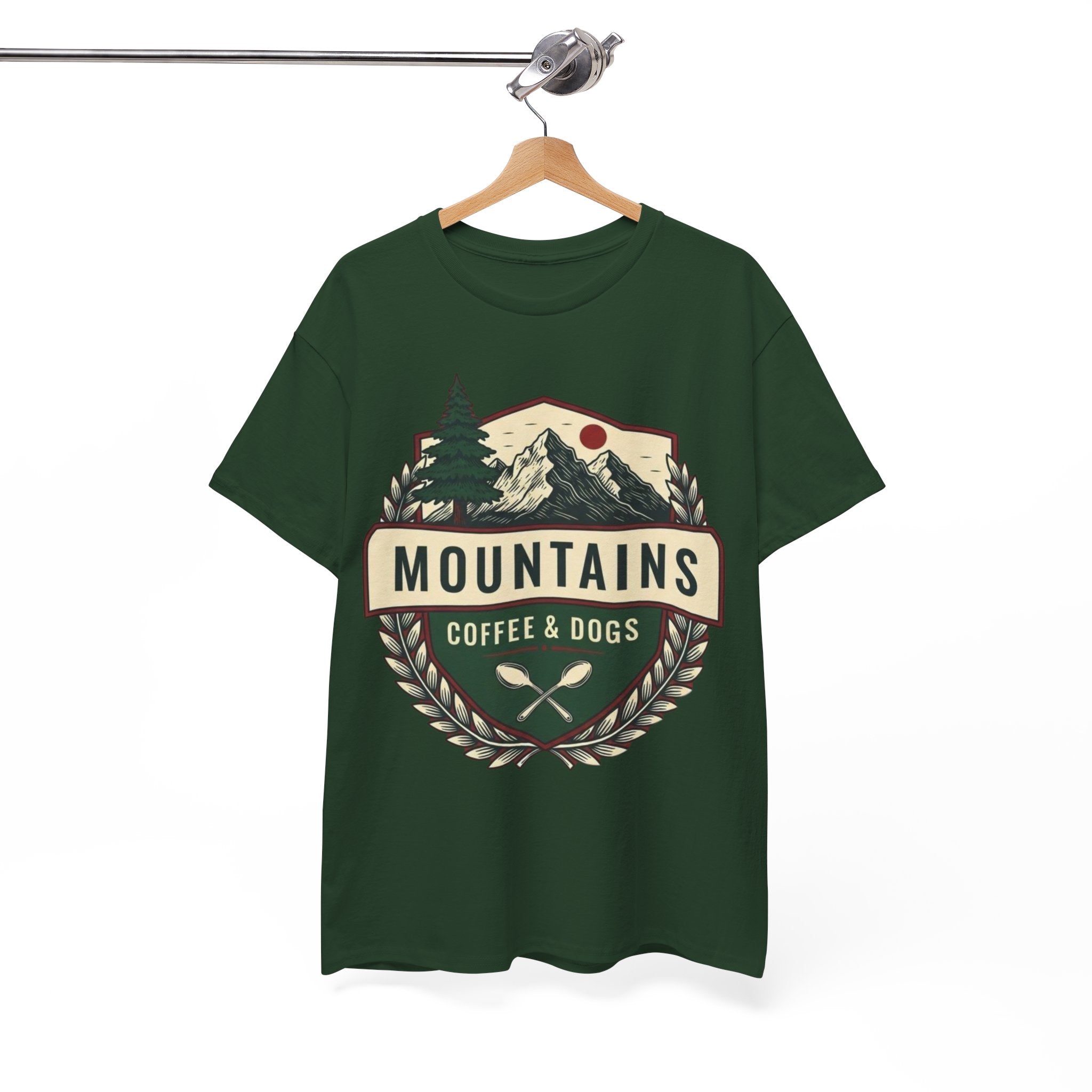 Mountains, Coffee & Dogs Tee