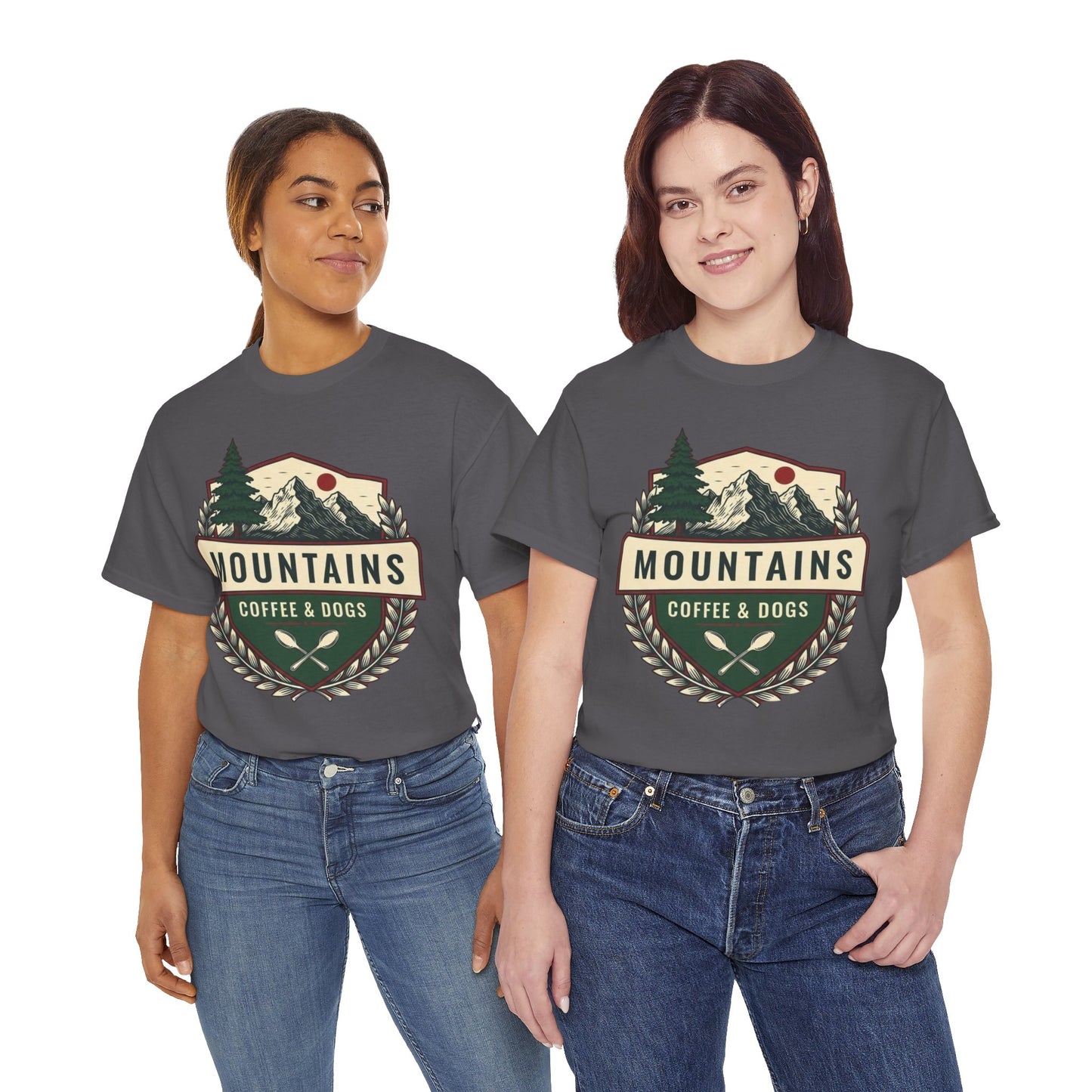 Mountains, Coffee & Dogs Tee