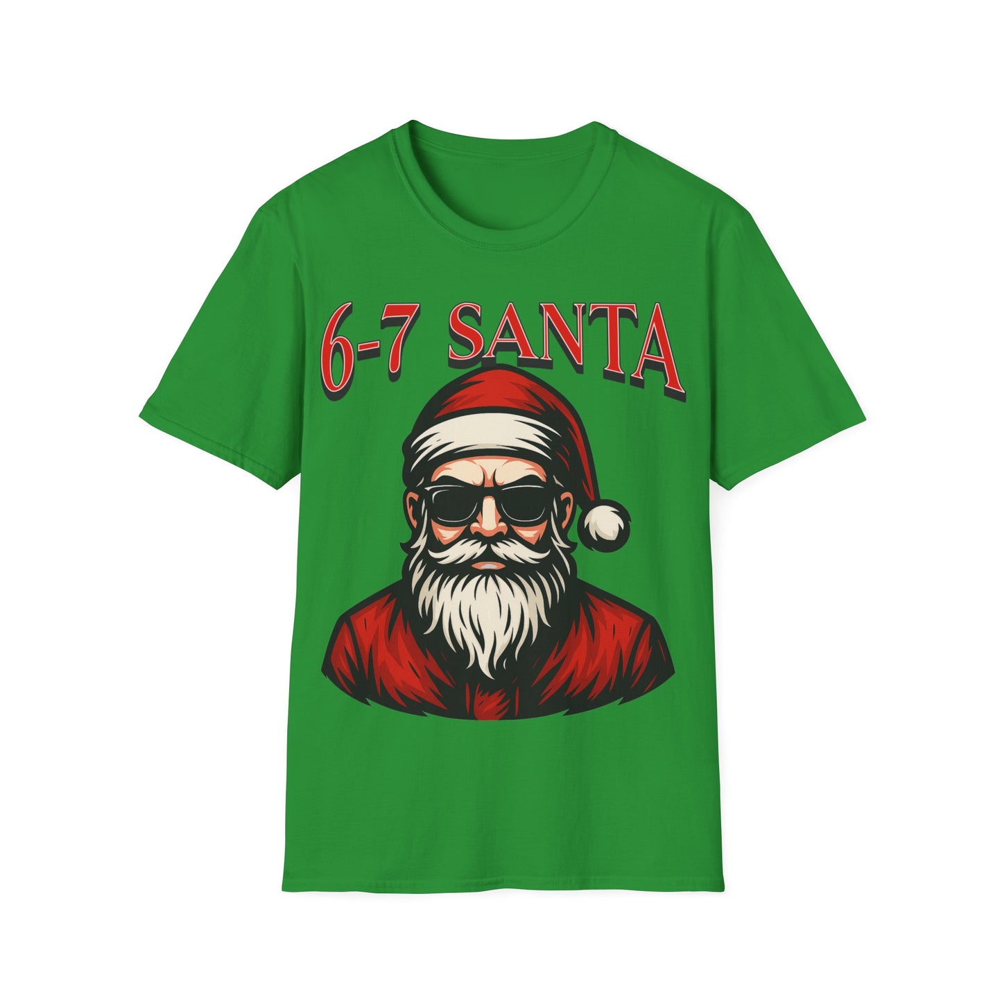 6-7 Santa Shirt – Cool Santa Christmas Graphic Tee | Gildan 64000