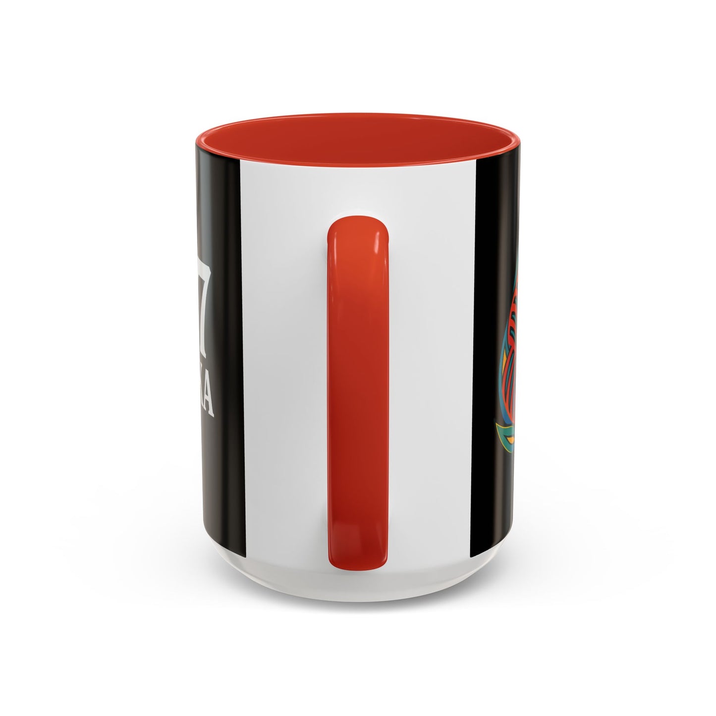 Alaska Salmon Mug Tlingit Style Coffee Cup 907 Alaska Gift Color Accent Ceramic Mug Alaskan Souvenir Wildlife Art