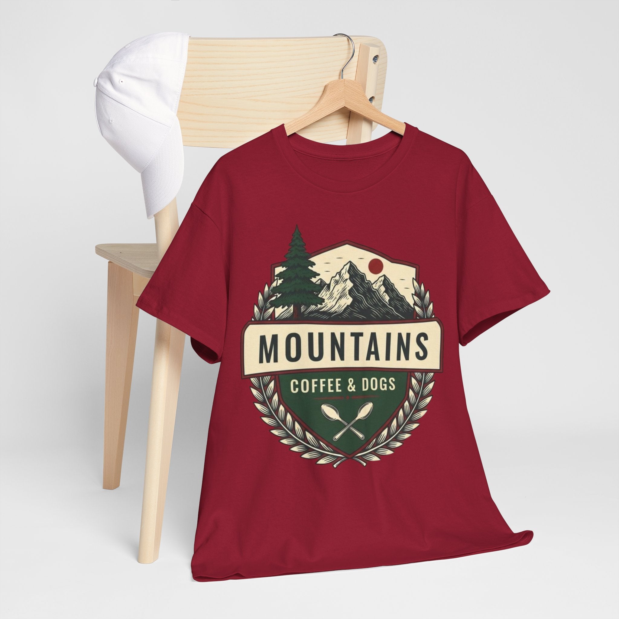 Mountains, Coffee & Dogs Tee