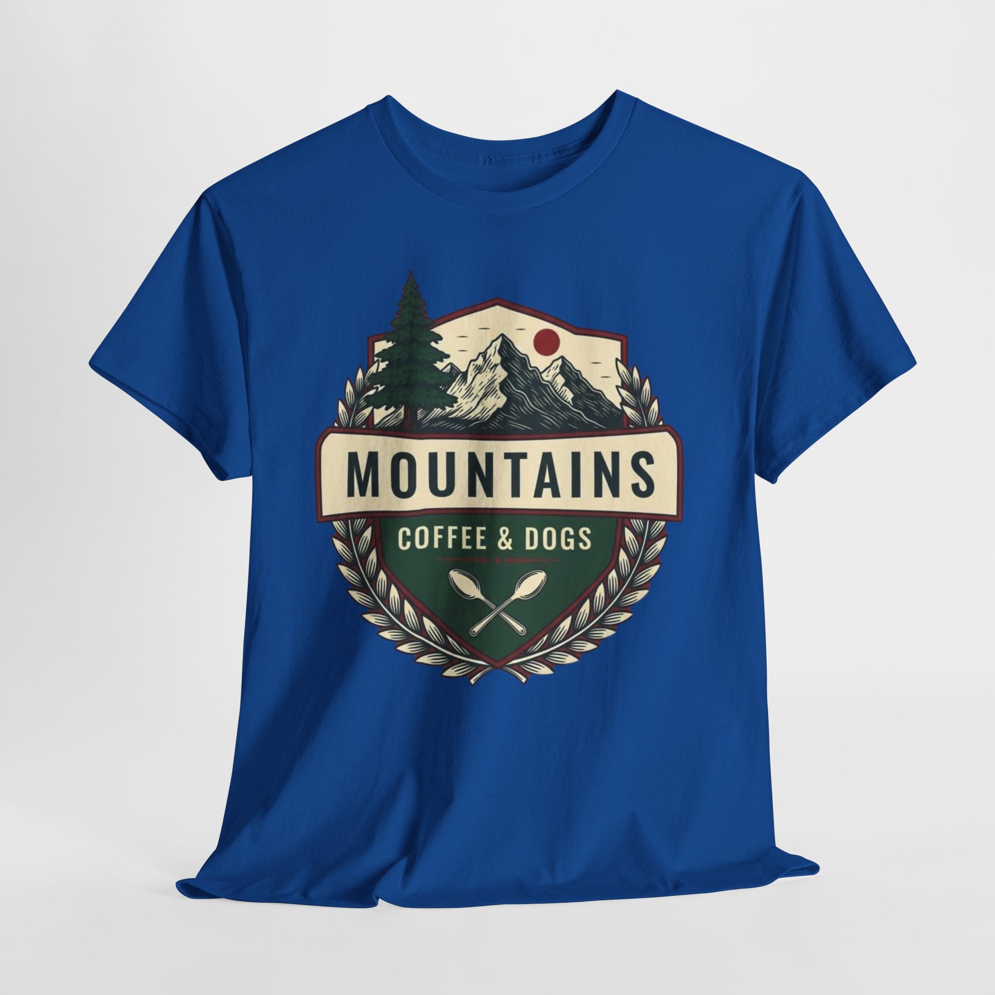Mountains, Coffee & Dogs Tee