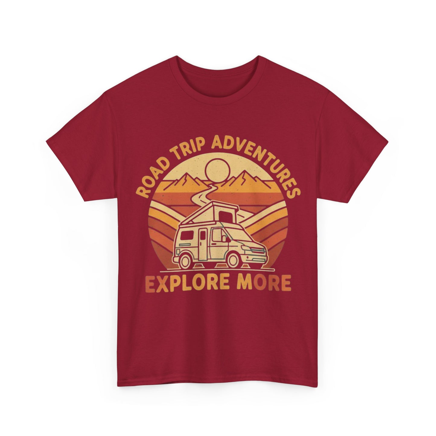 Road Trip Adventures – Explore More Retro Camper Tee