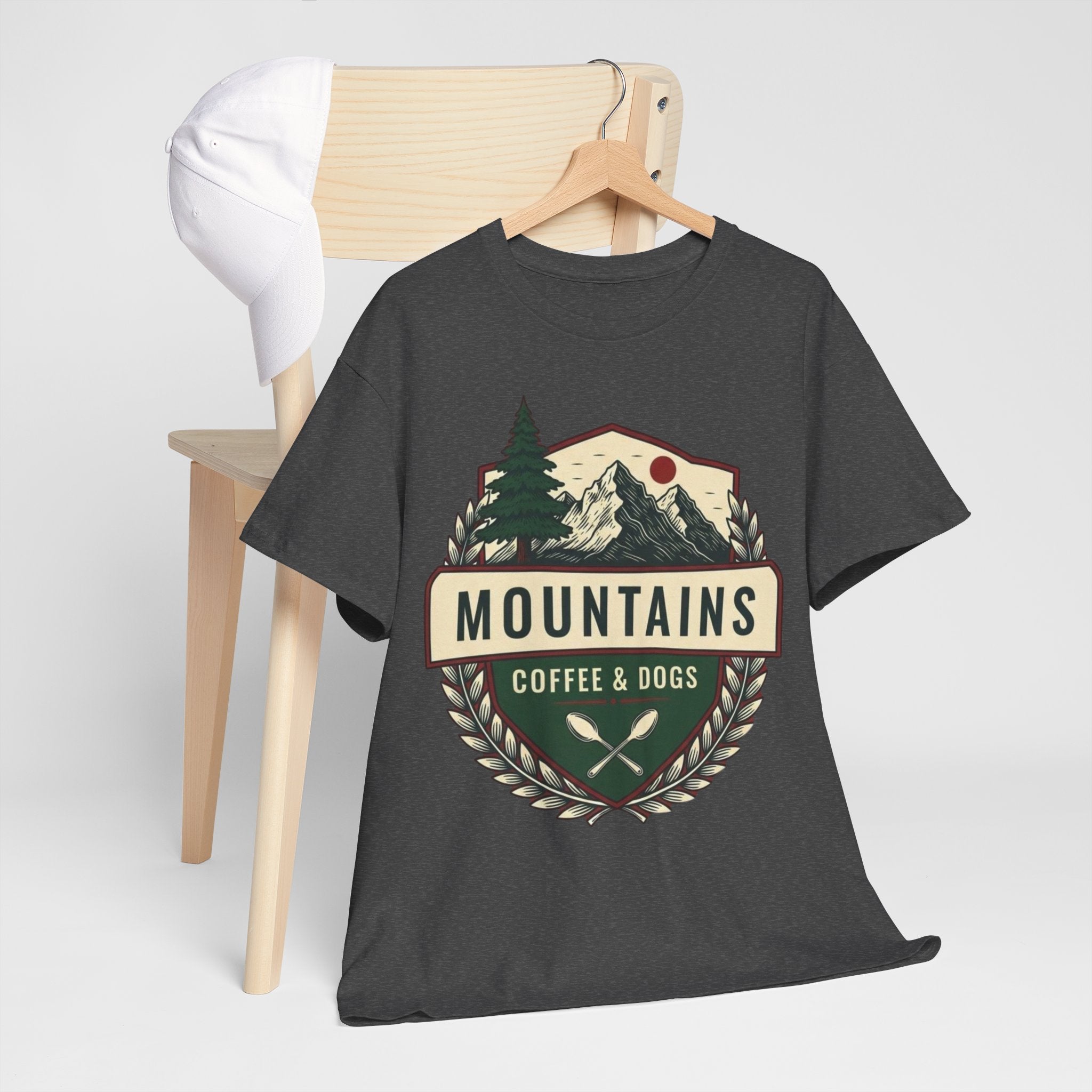 Mountains, Coffee & Dogs Tee