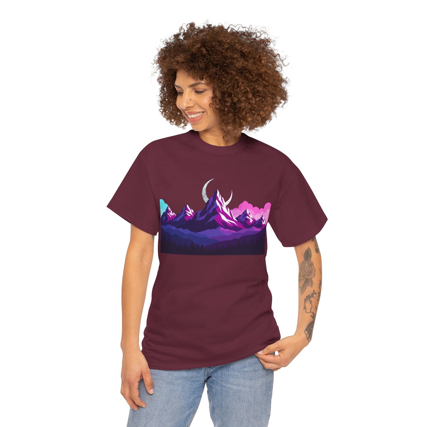 Under the Midnight Peaks – Lunar Horizon Tee