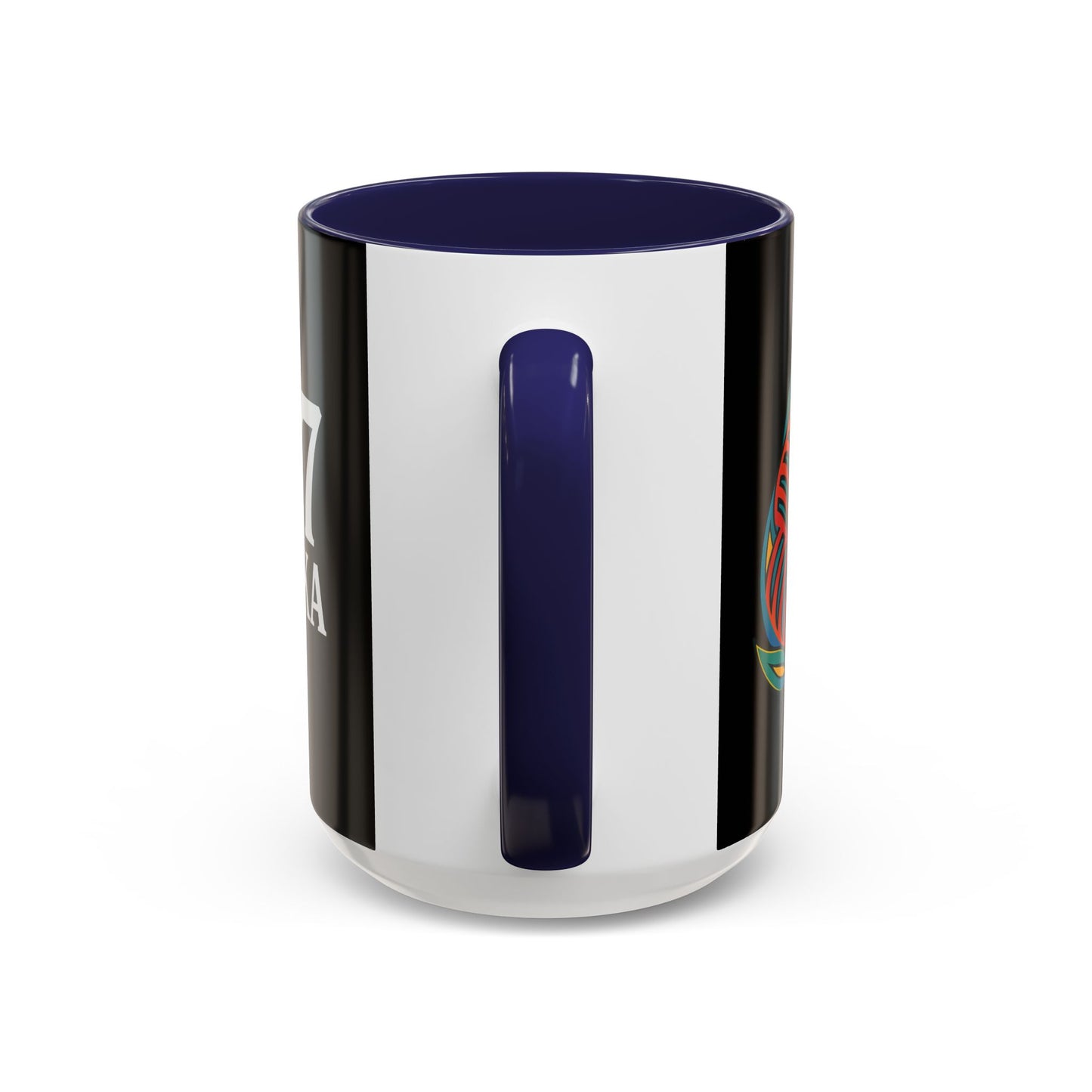 Alaska Salmon Mug Tlingit Style Coffee Cup 907 Alaska Gift Color Accent Ceramic Mug Alaskan Souvenir Wildlife Art