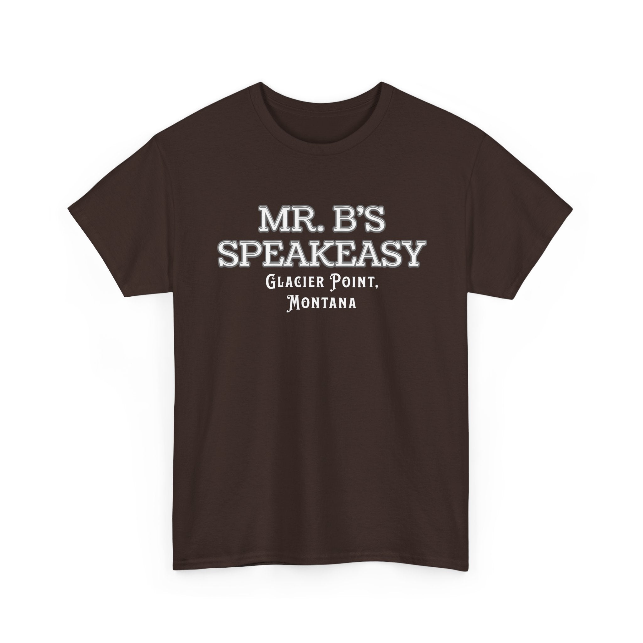 Mr. B’s Speakeasy Tee – Glacier Point, Montana