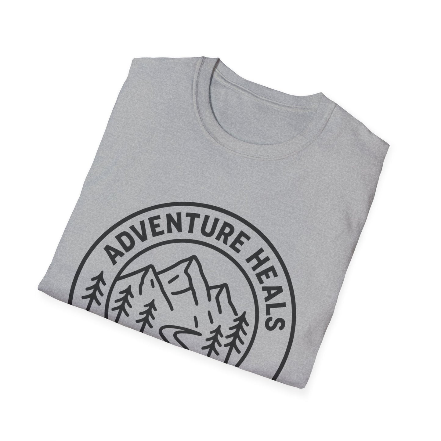 Adventure Heals Your Soul T-Shirt | Vintage Outdoor Hiking Tee