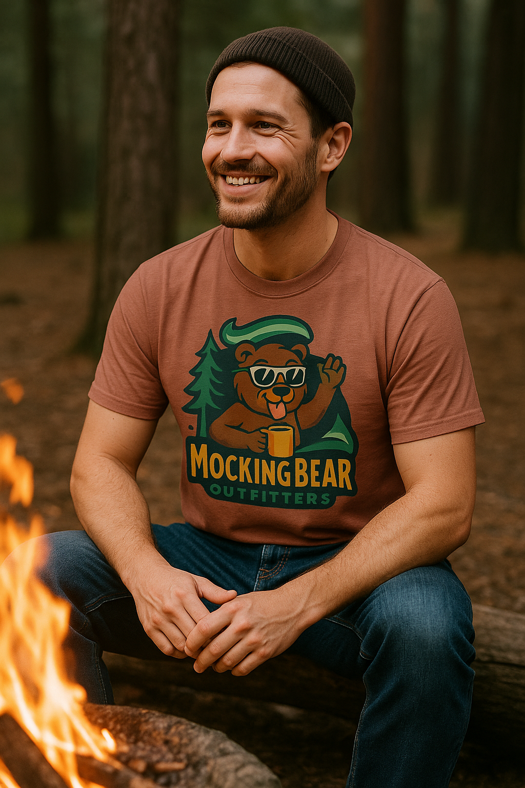Mocking Bear Outfitters Logo T-Shirt