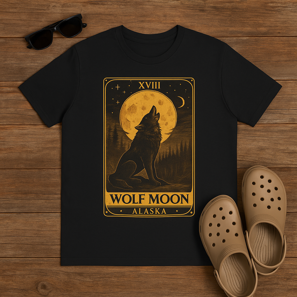 Wolf Moon Alaska | Vintage Mystical Graphic Tee