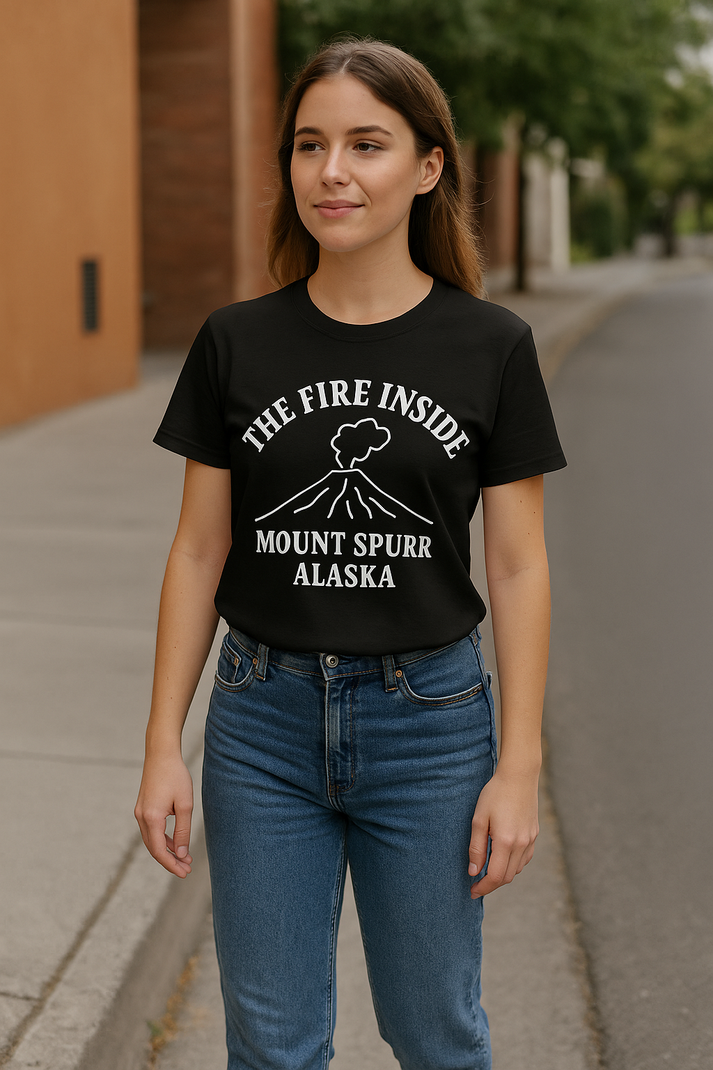 Mount Spurr Alaska T-Shirt | The Fire Inside Volcano Graphic Tee | Alaska Adventure Shirt