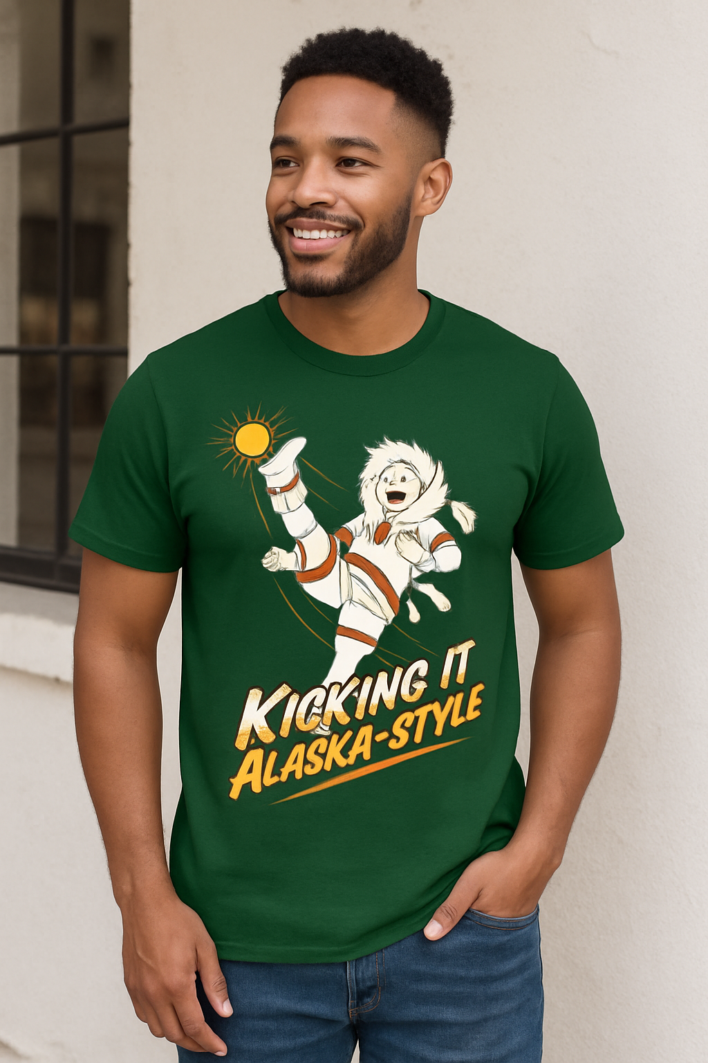 Kicking It Alaska-Style T-Shirt