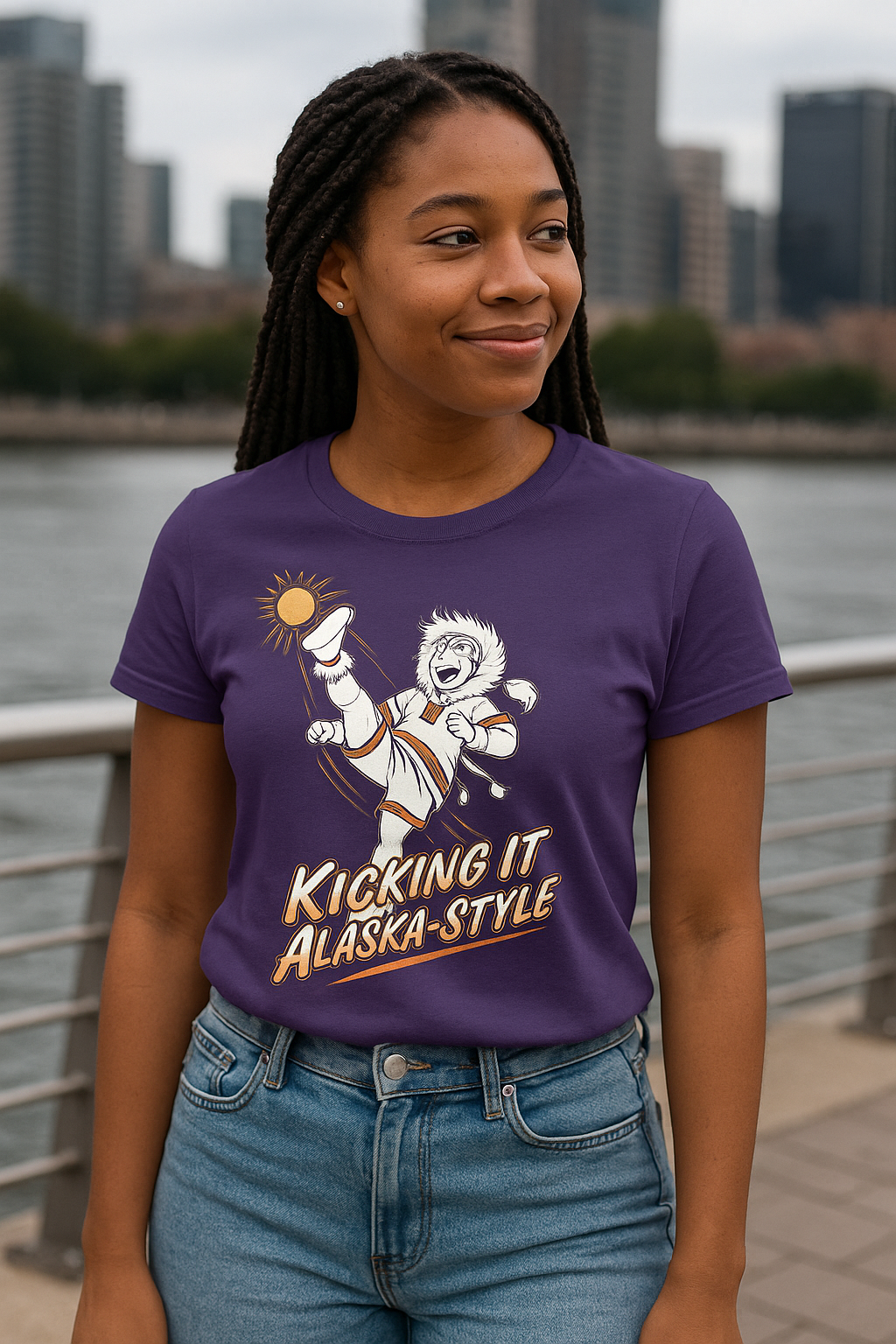 Kicking It Alaska-Style T-Shirt